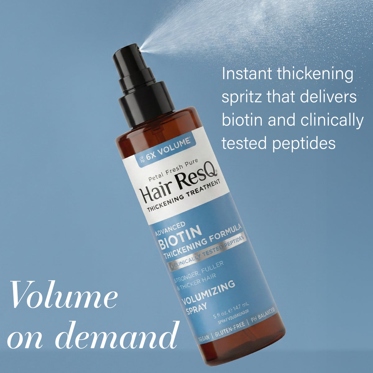 Petal Fresh Pure Hair ResQ Thickening Advanced Biotin Volumizing Pro-Growth Spray