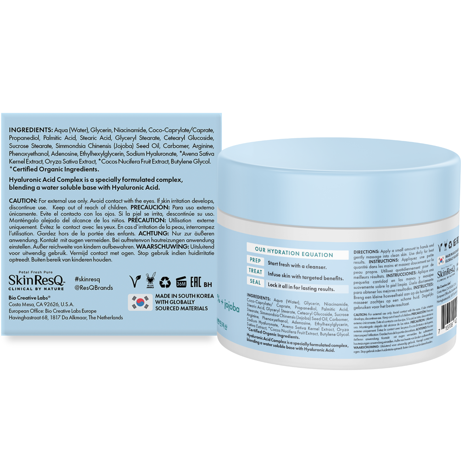 Skin ResQ Hello Hydration Facial Moisturizer, 4oz