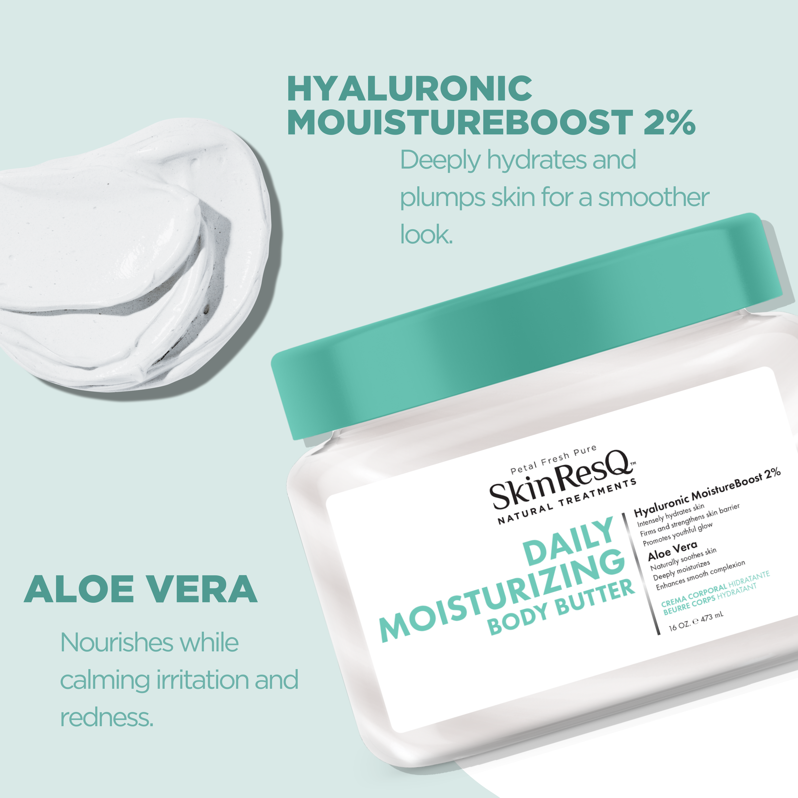 Skin ResQ Daily Moisturizing Body Butter, 16oz