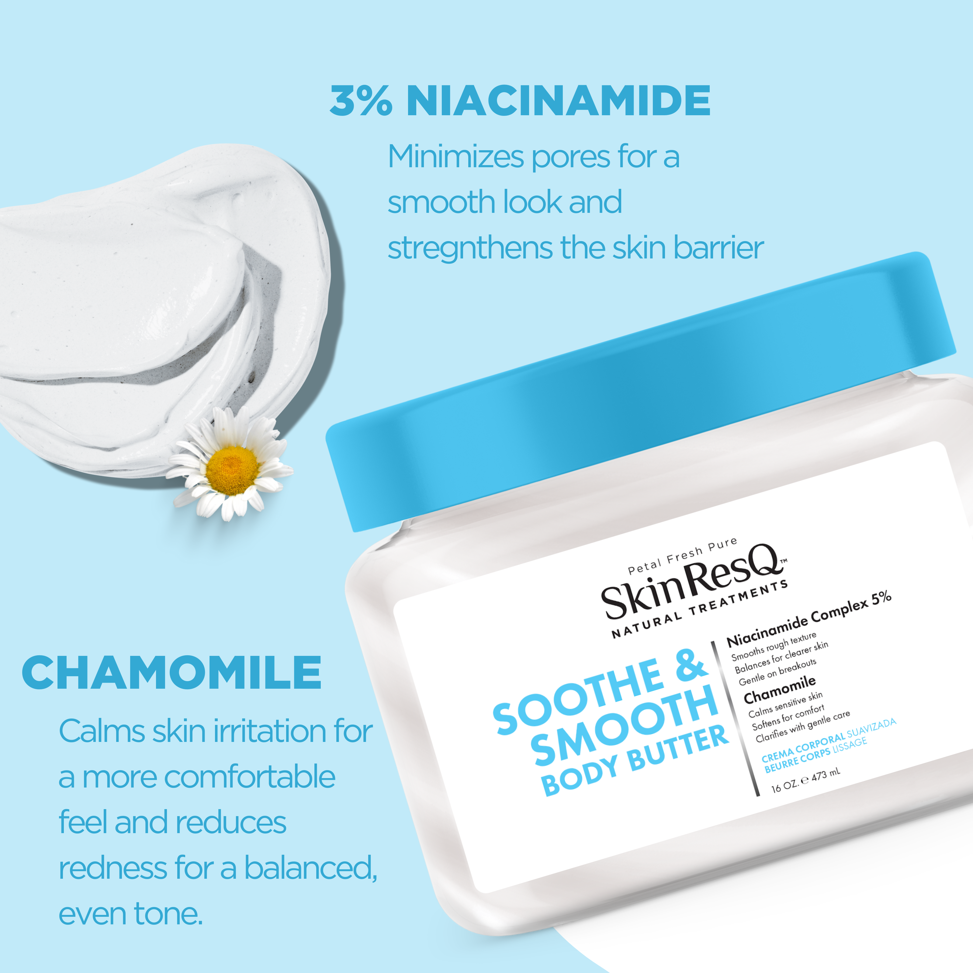 Skin ResQ Soothe & Smooth Body Butter, 16oz