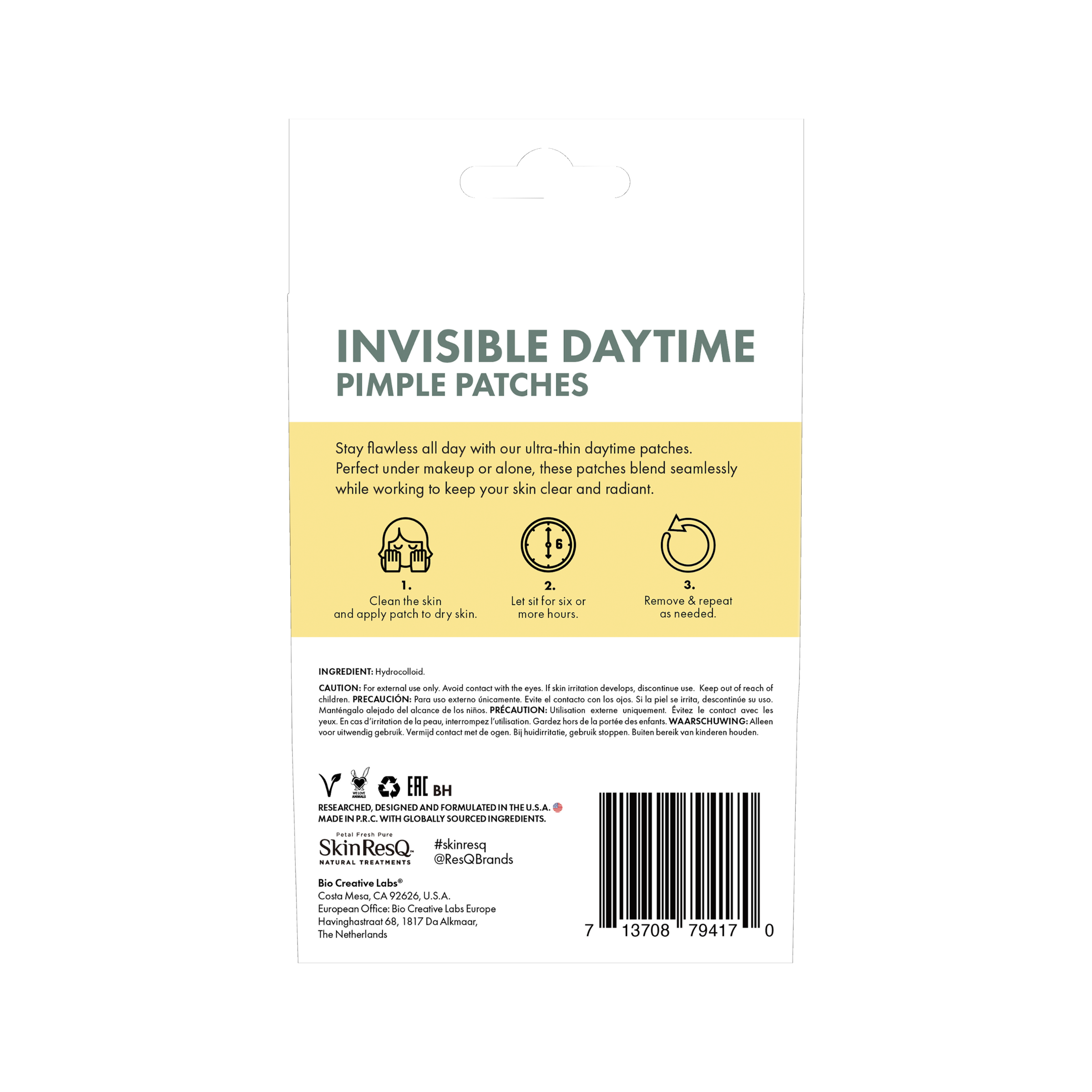 Skin ResQ Invisible Daytime Pimple Patches – Jumbo Pack (108 Count)