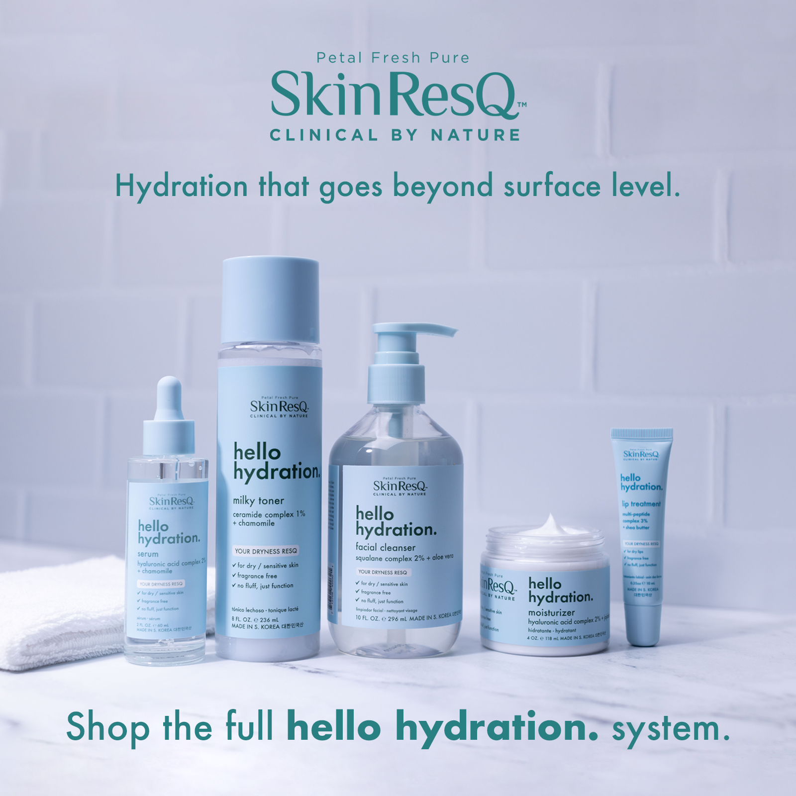 Skin ResQ Hello Hydration Facial Serum, 2oz