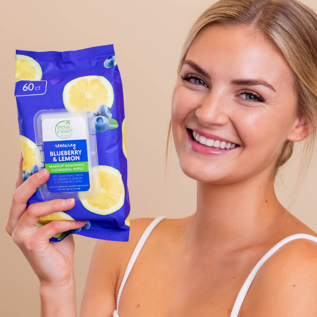 Renewing Blueberry & Lemon Makeup Removing Wipes