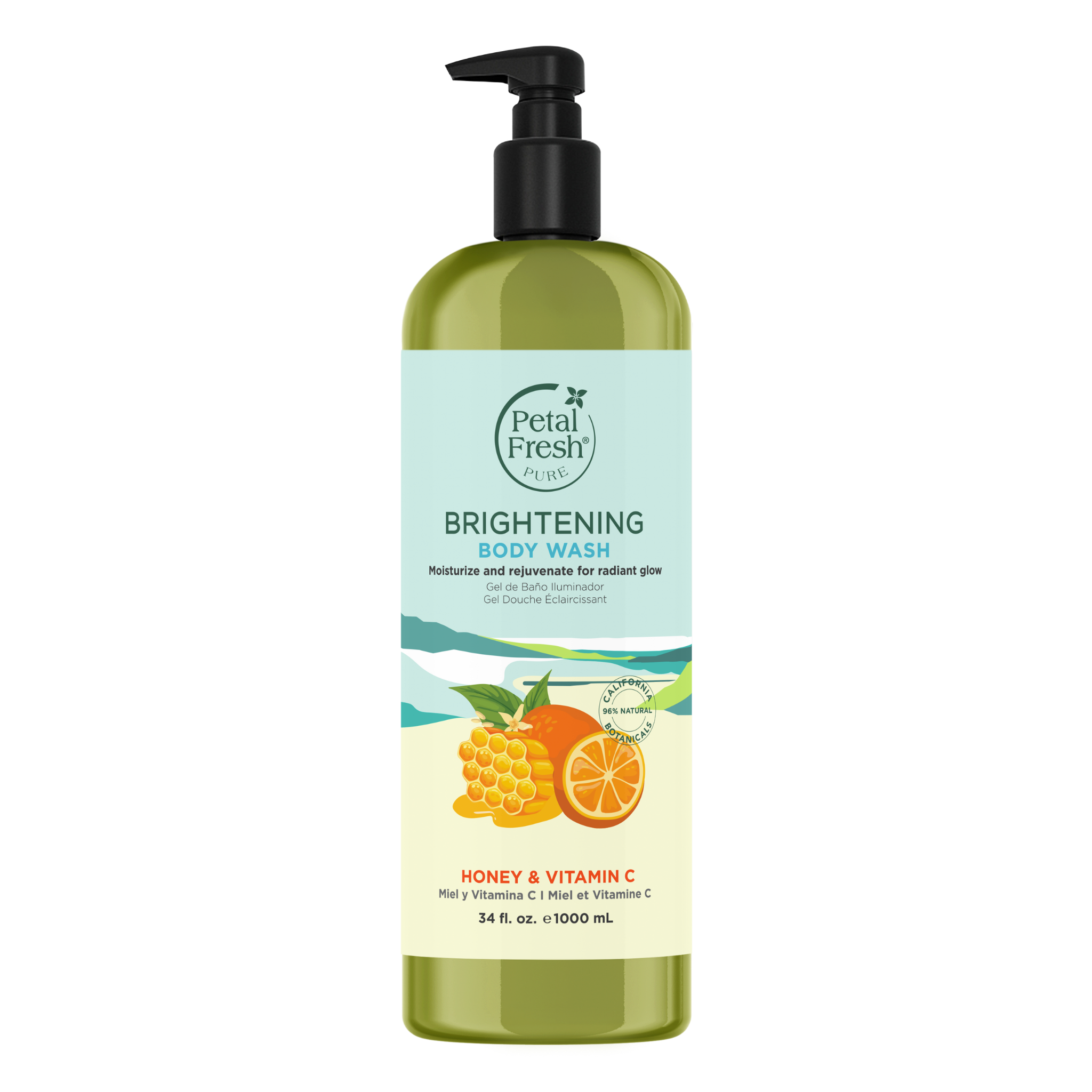 Brightening Body Wash Liter Petal Fresh