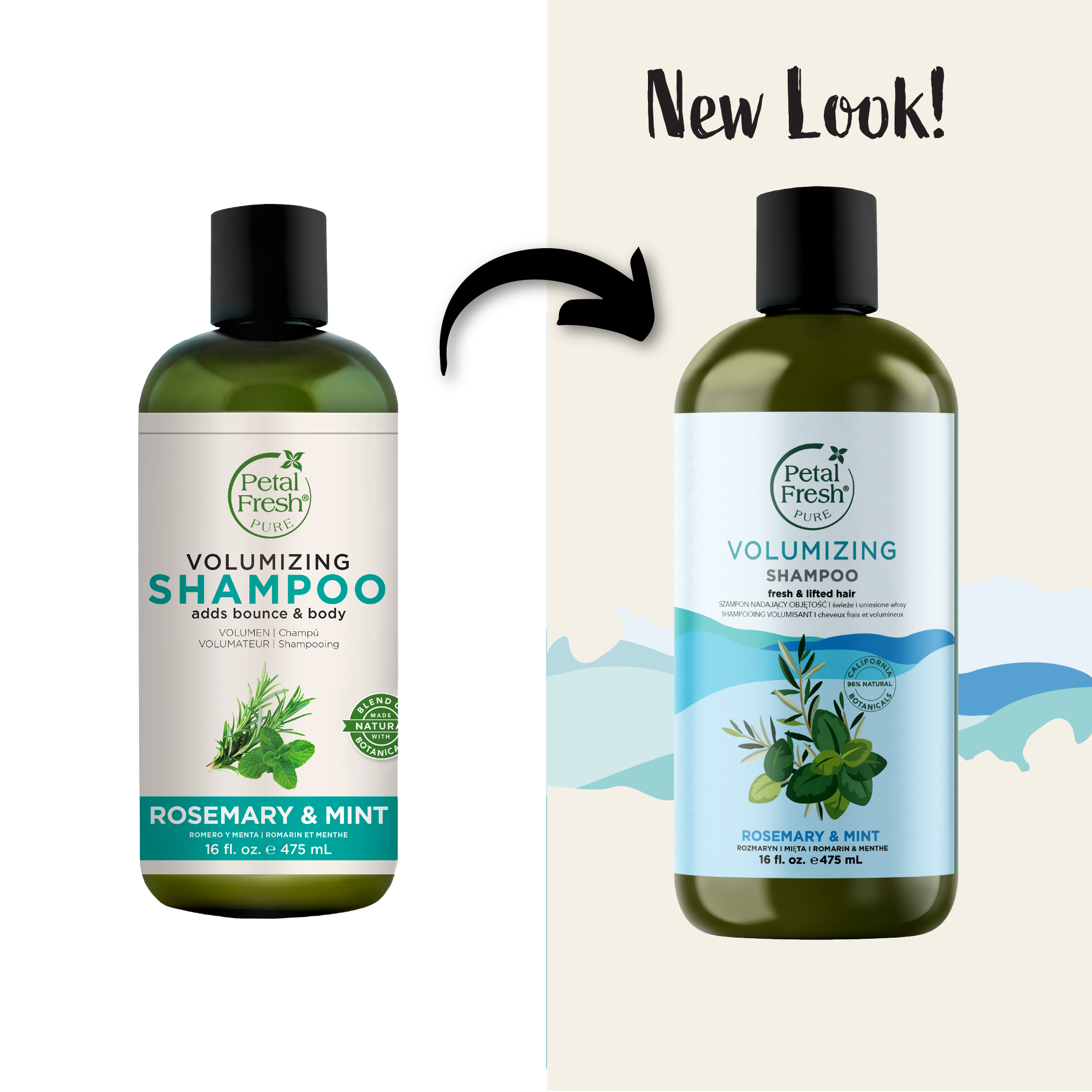 Volumizing Shampoo with Rosemary and Mint