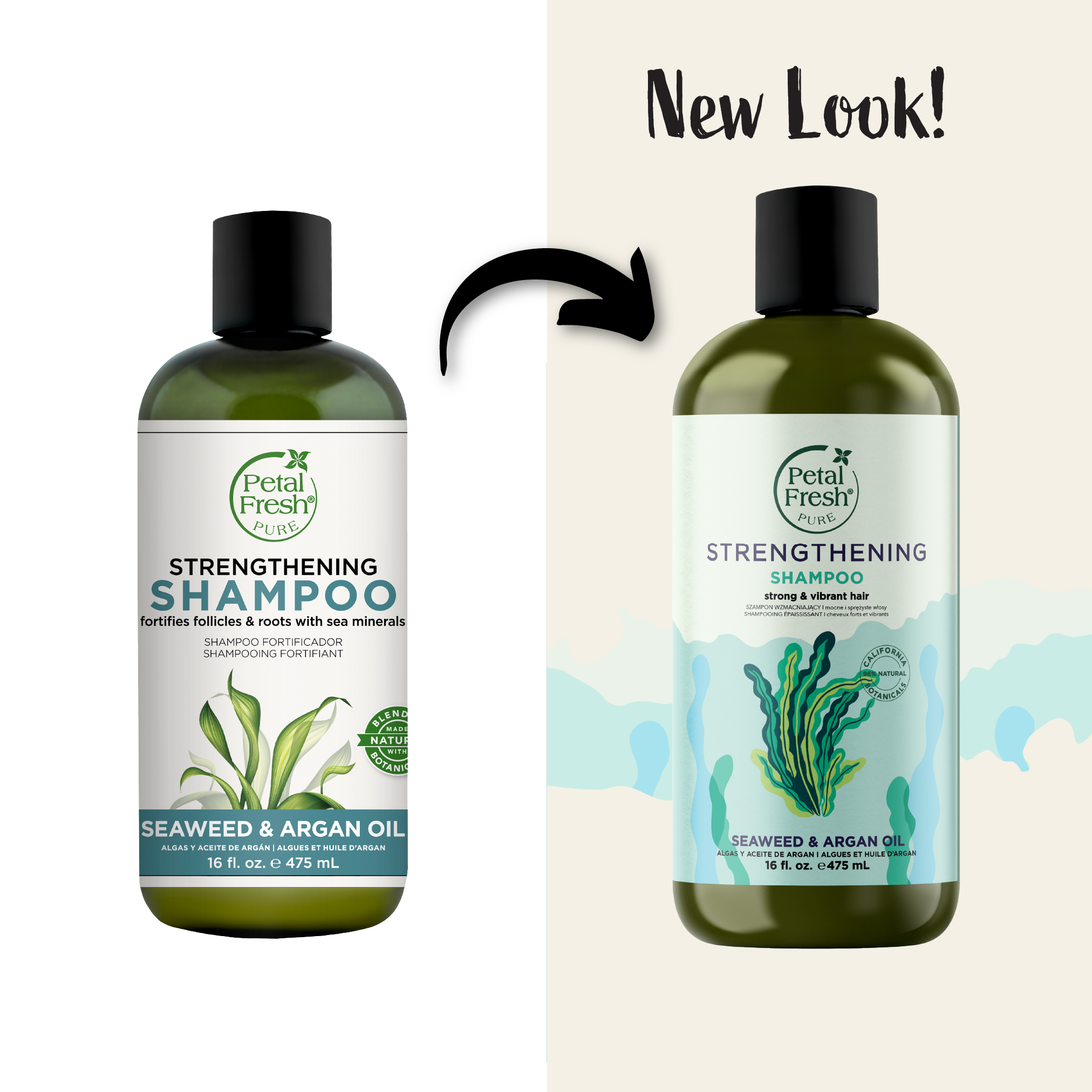 Strengthening Shampoo with Seaweed and Argan Oil
