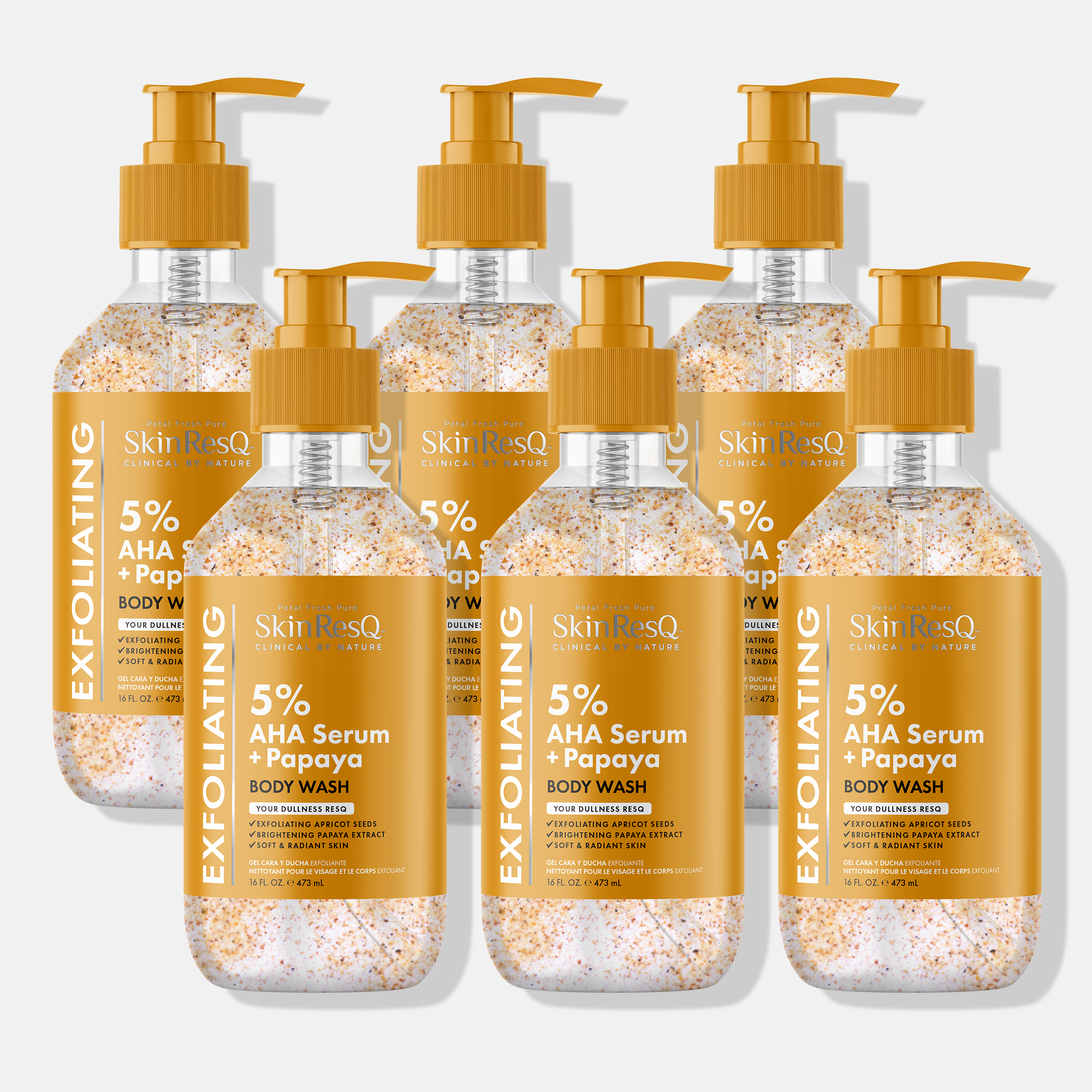 Skin ResQ Exfoliating Body Wash, 16oz