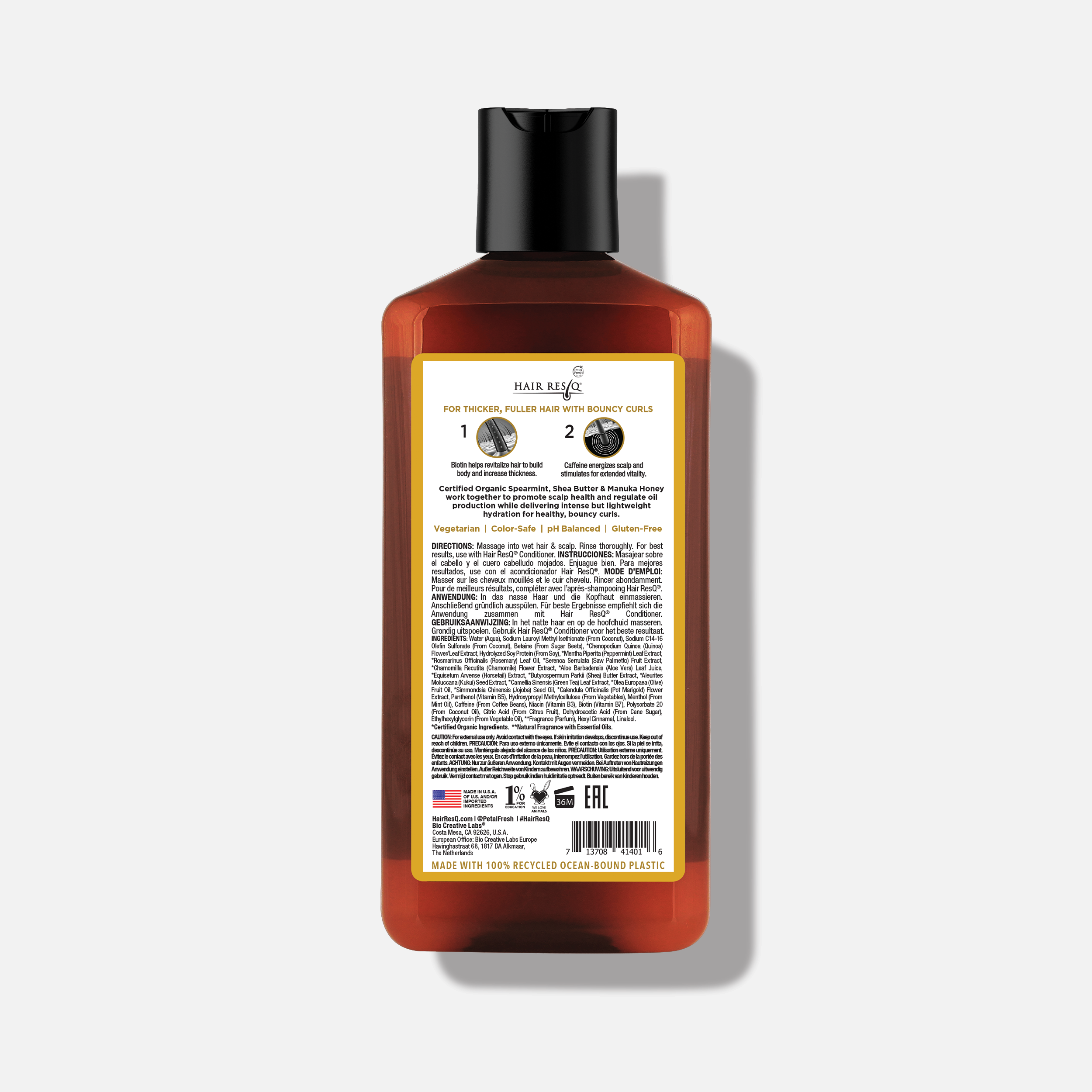 Hair ResQ Thickening Treatment Curl Revive Shampoo with Biotin