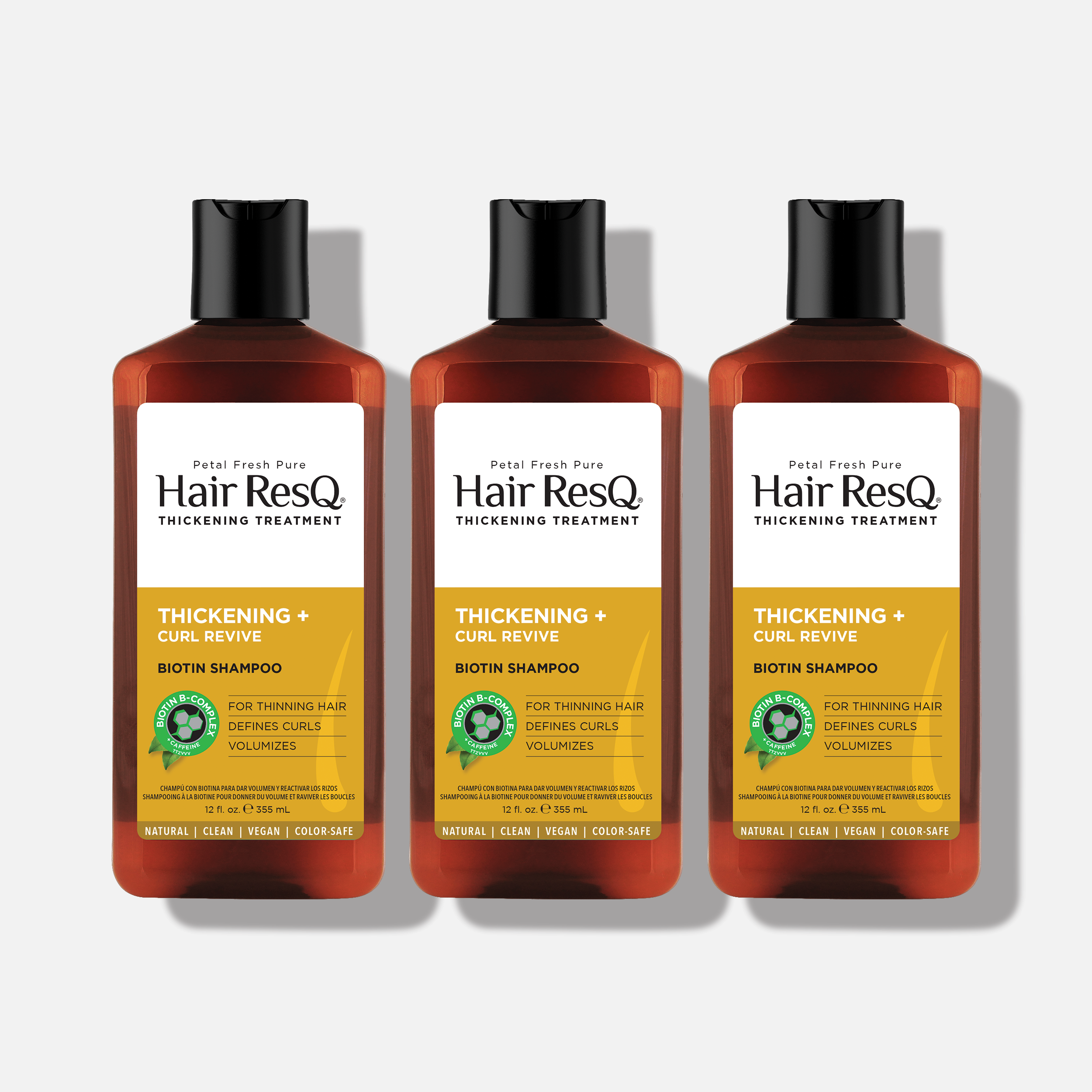 Hair ResQ Thickening Treatment Curl Revive Shampoo with Biotin
