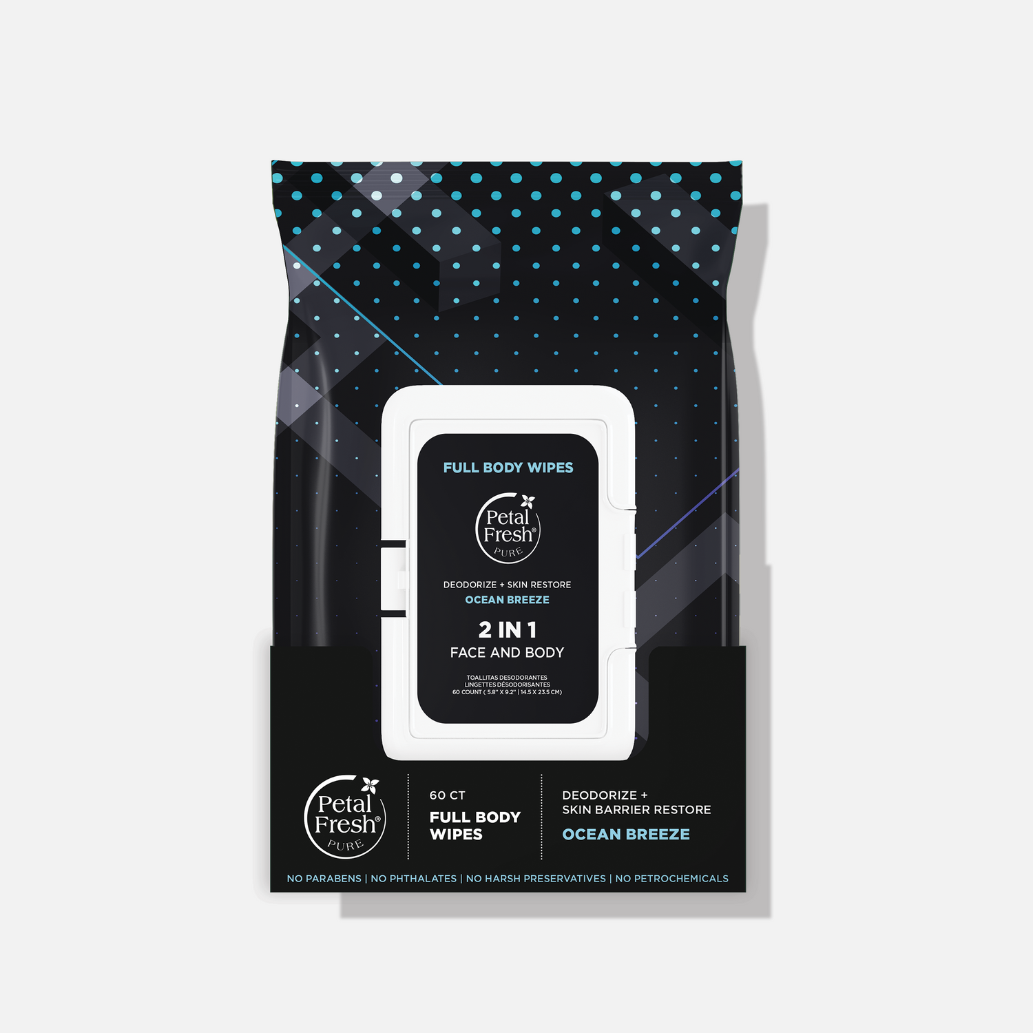 Ocean Breeze Deodorizing & Restoring Full Body Wipes