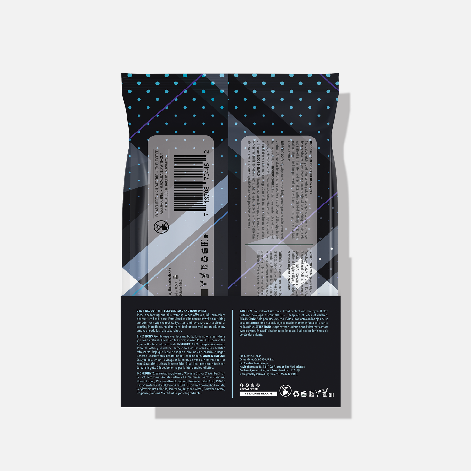 Ocean Breeze Deodorizing & Restoring Full Body Wipes