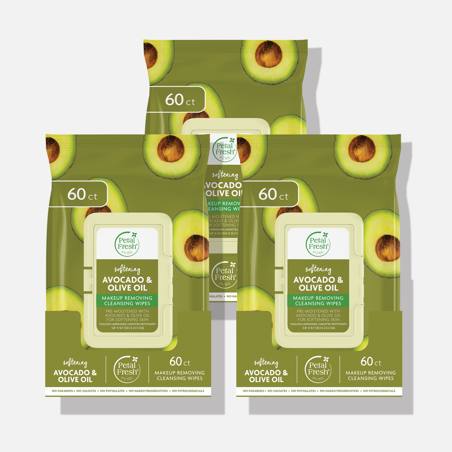 Softening Avocado & Olive Oil Makeup Removing Cleansing Wipes