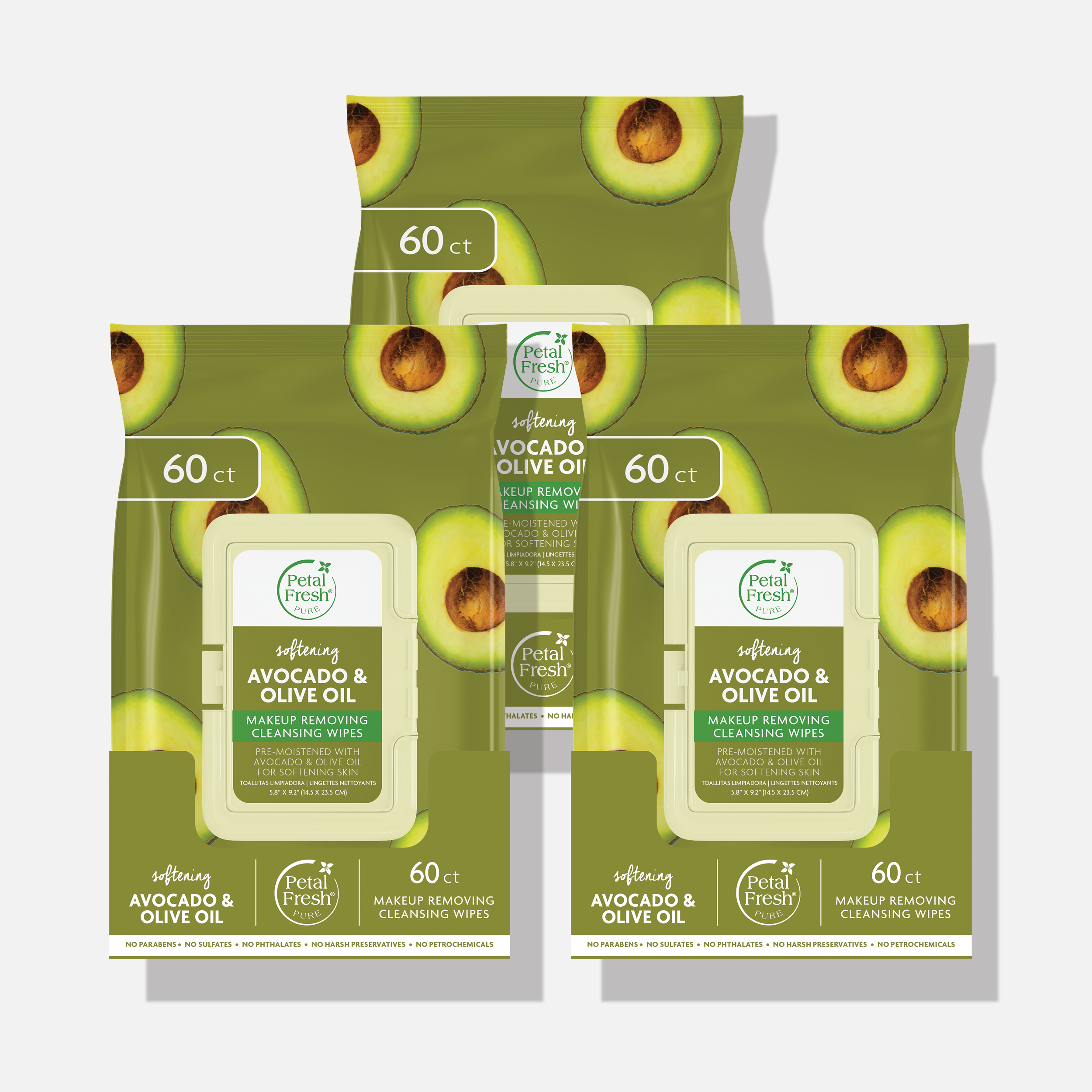 Softening Avocado & Olive Oil Makeup Removing Cleansing Wipes