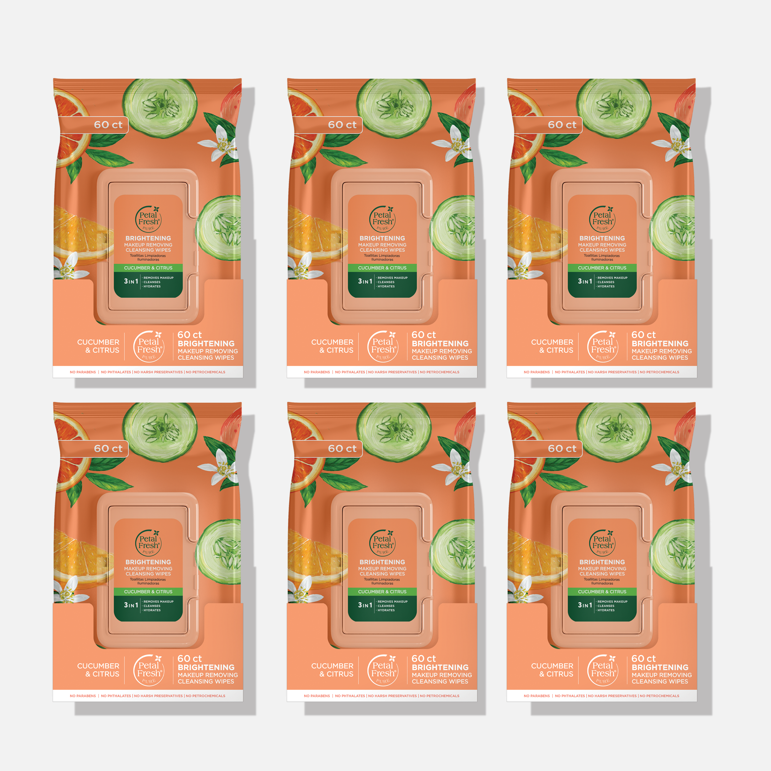 Brightening Cucumber & Citrus Makeup Removing Cleansing Wipes