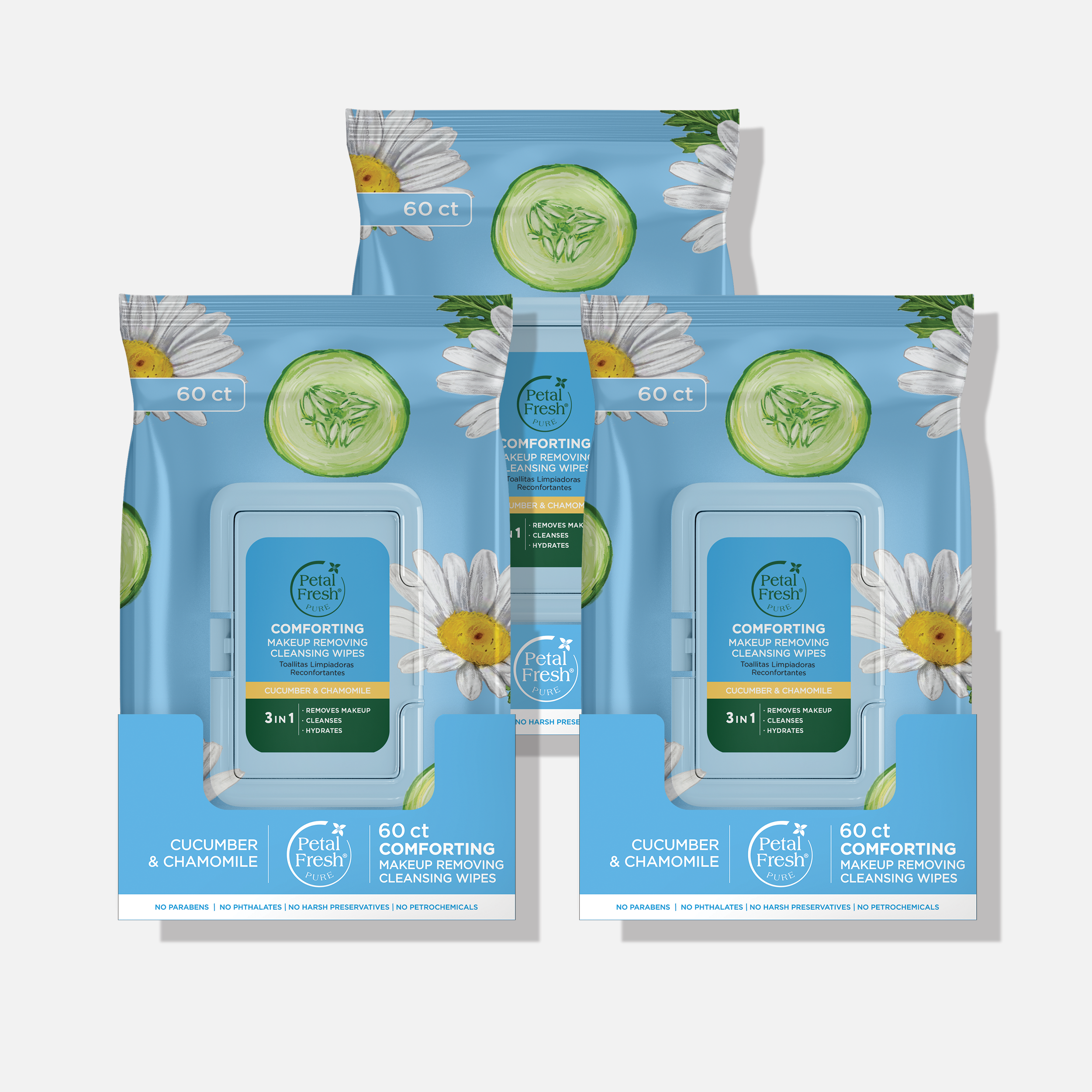 Comforting Cucumber & Chamomile Makeup Removing Cleansing Wipes
