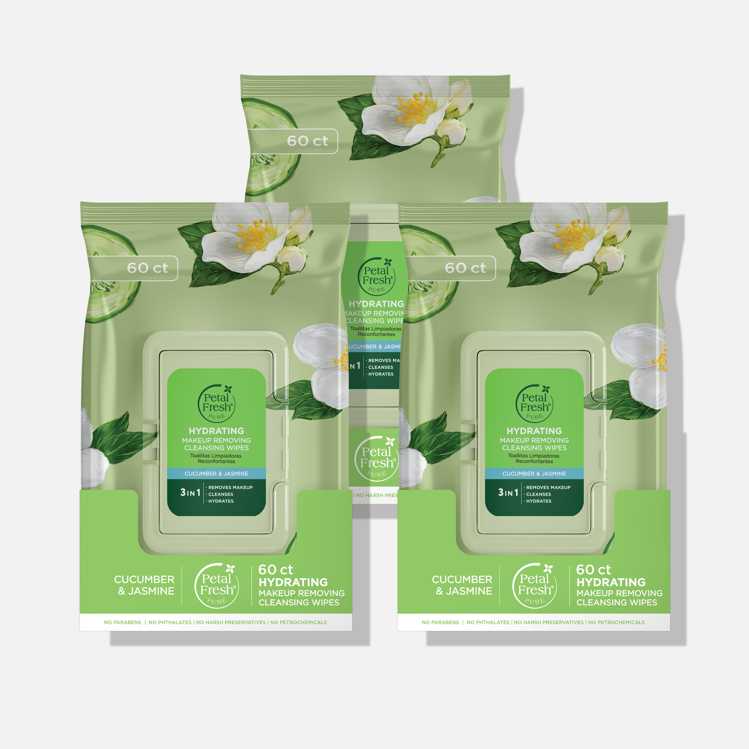 Hydrating Cucumber & Jasmine Makeup Removing Cleansing Wipes