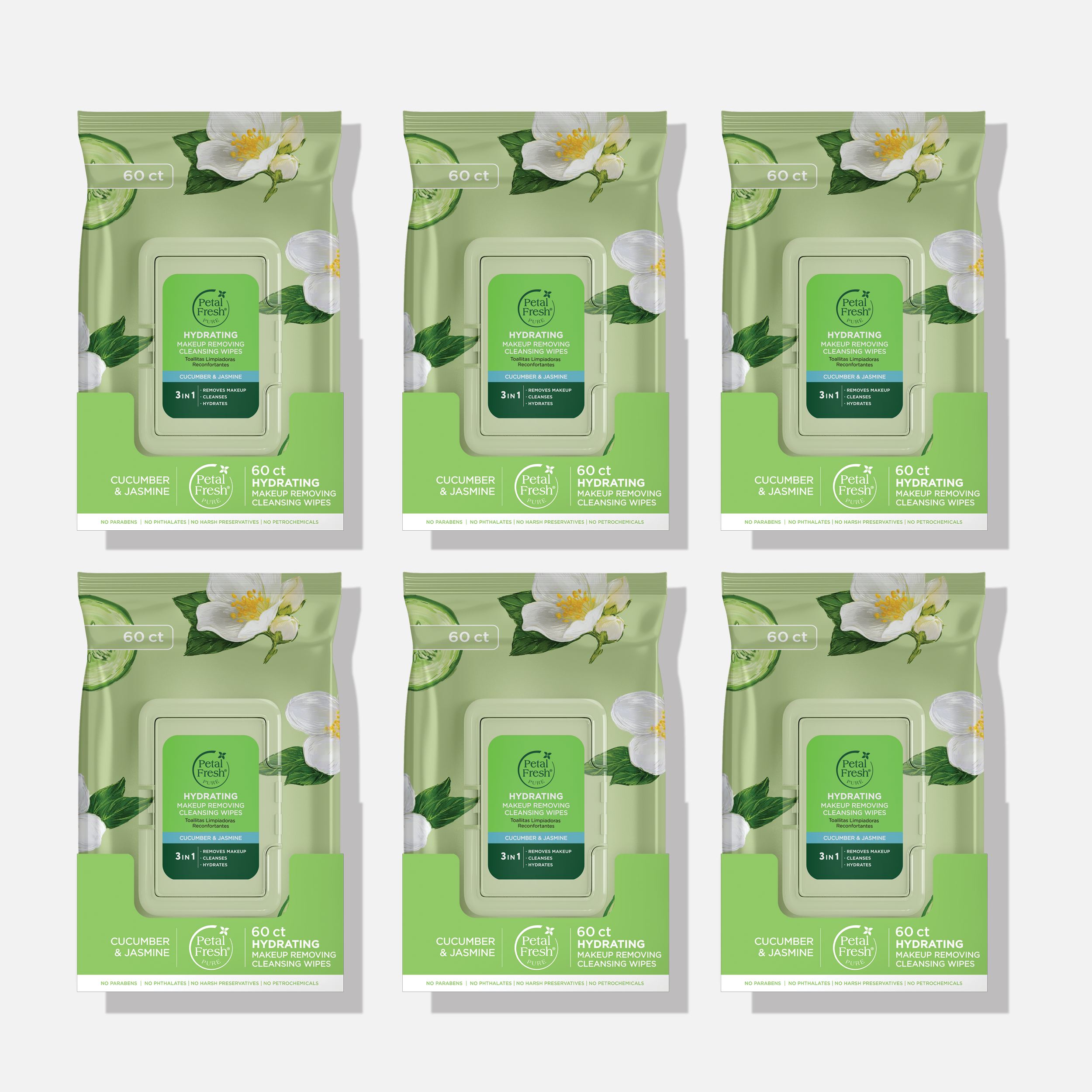 Hydrating Cucumber & Jasmine Makeup Removing Cleansing Wipes