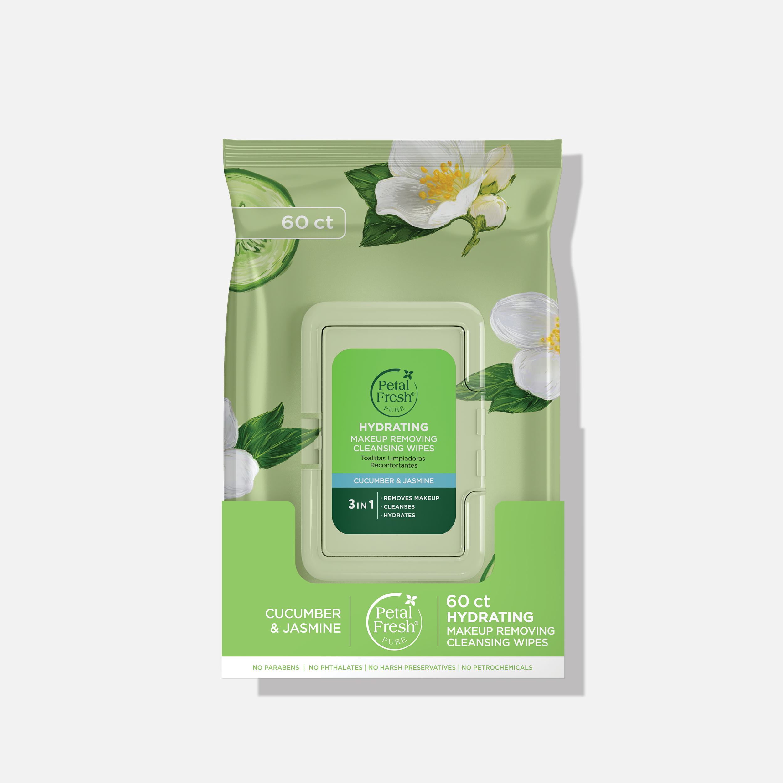 Hydrating Cucumber & Jasmine Makeup Removing Cleansing Wipes