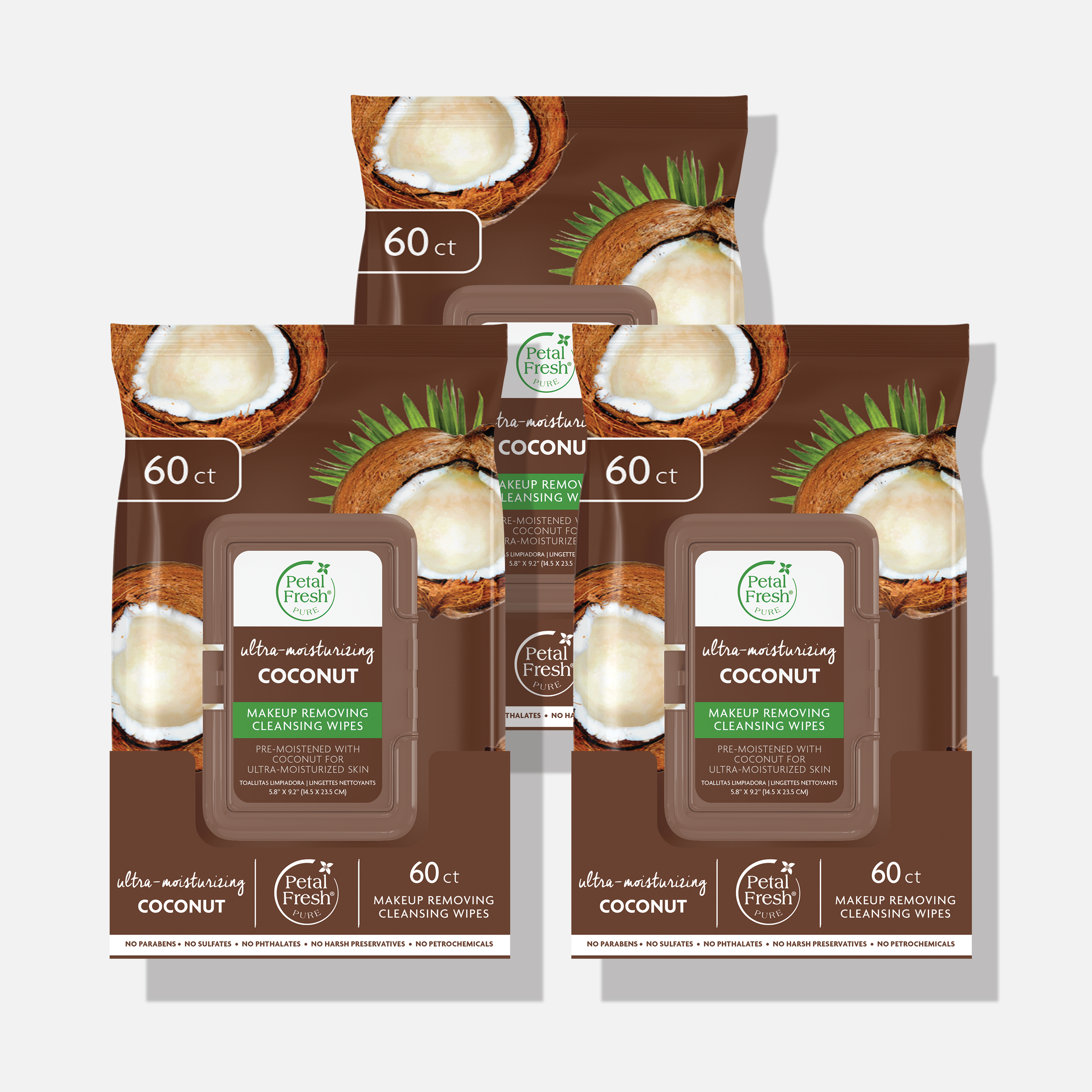 Ultra-Moisturizing Coconut Makeup Removing Cleansing Wipes