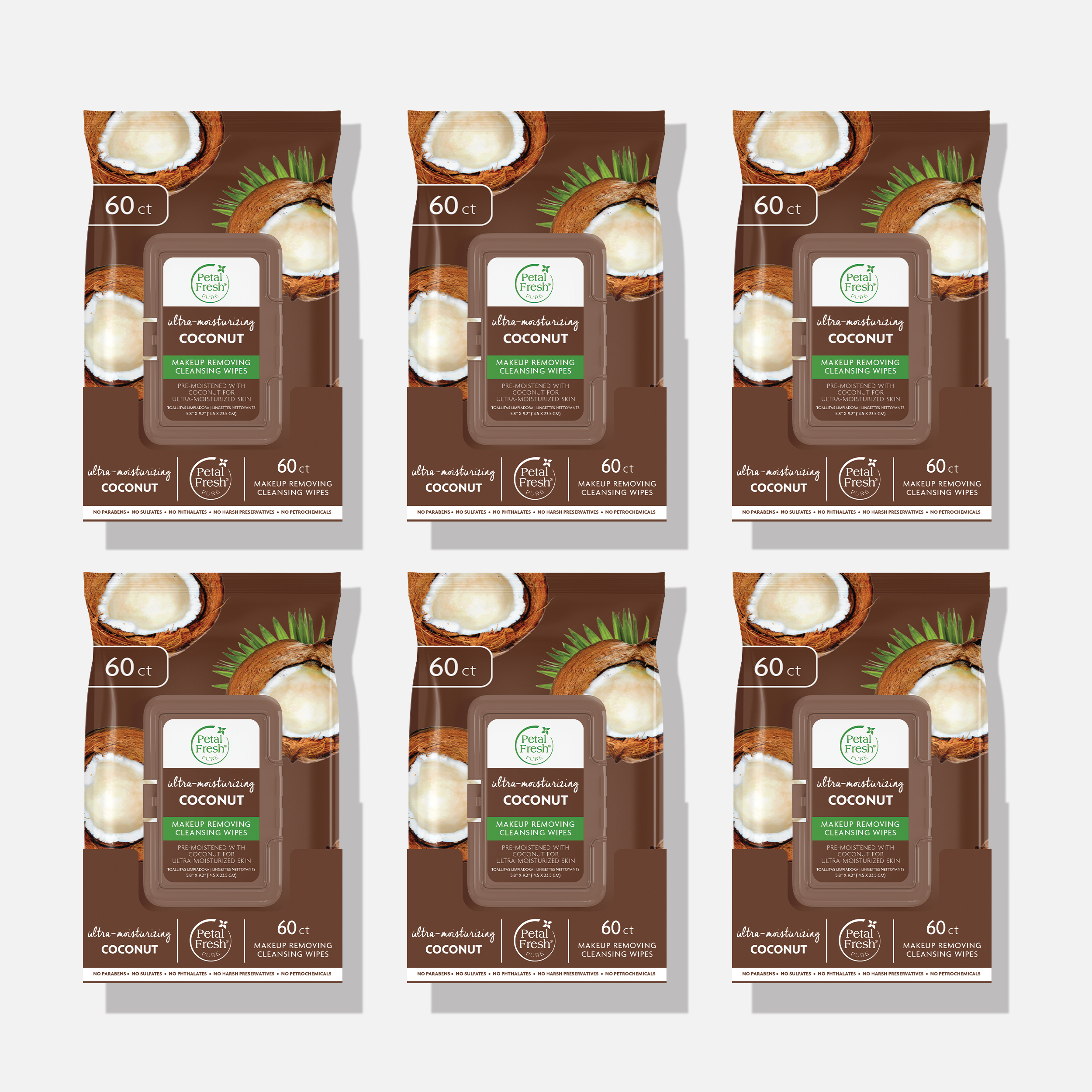 Ultra-Moisturizing Coconut Makeup Removing Cleansing Wipes