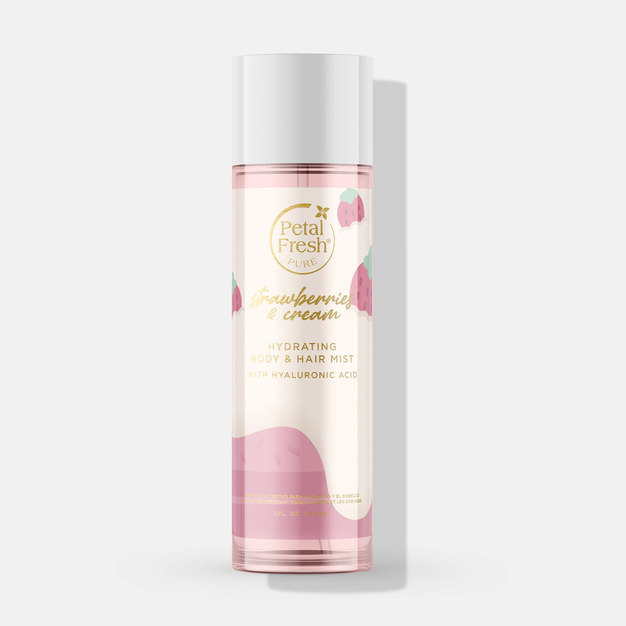 Petal Fresh Strawberries & Cream Hydrating Body & Hair Mist with Hyaluronic Acid
