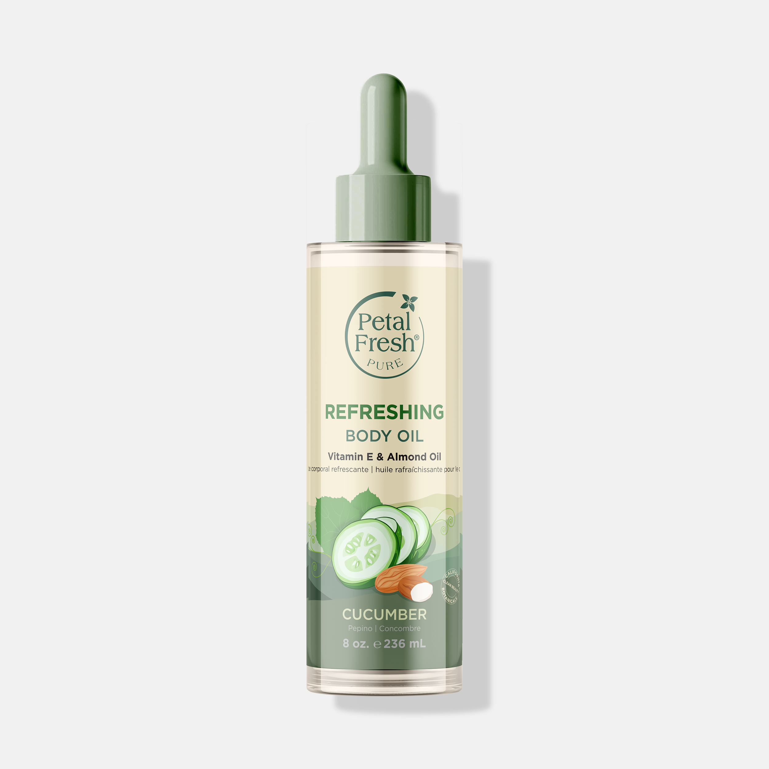 Refreshing Body Oil with Cucumber, 8oz