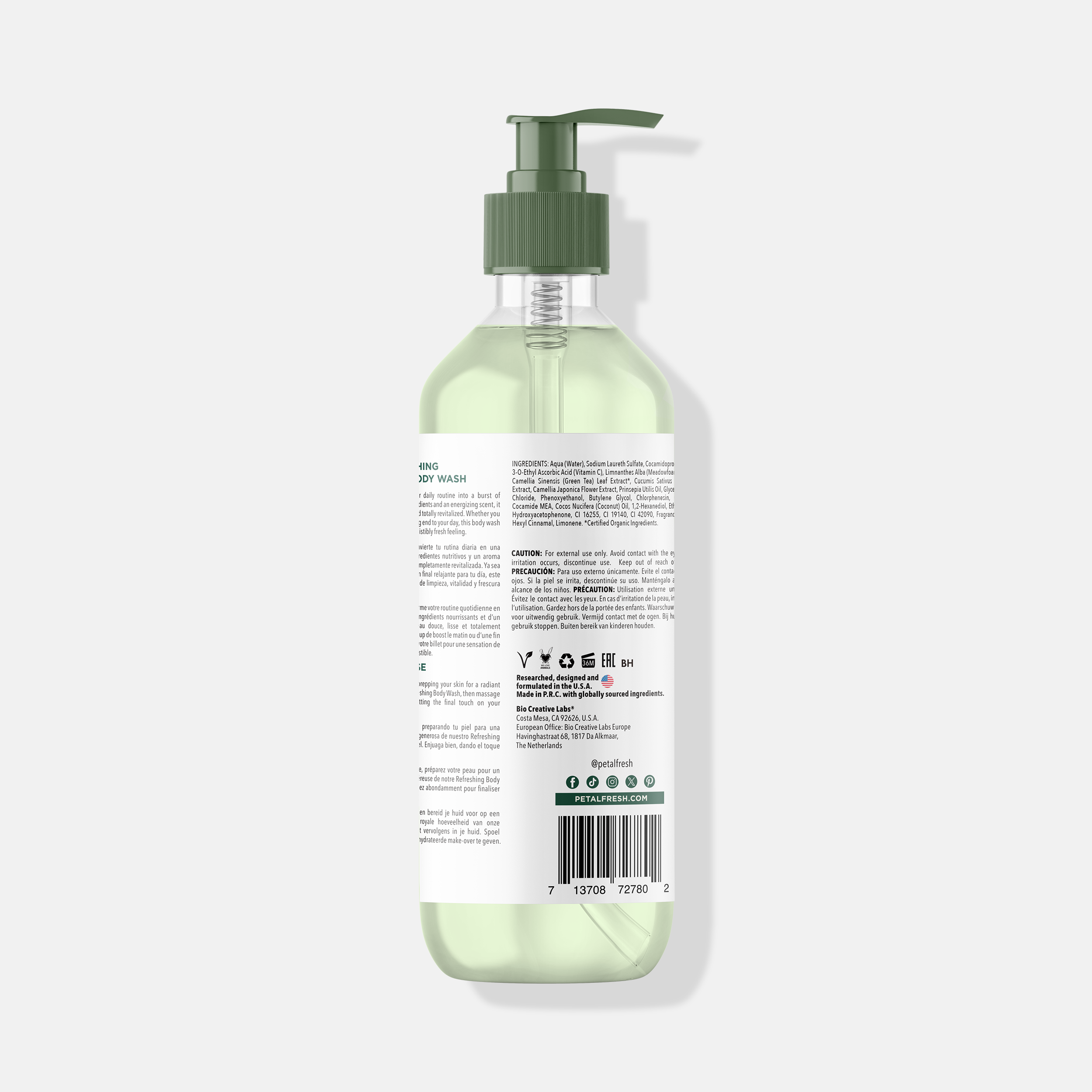 Refreshing Cucumber Body Wash, 32oz