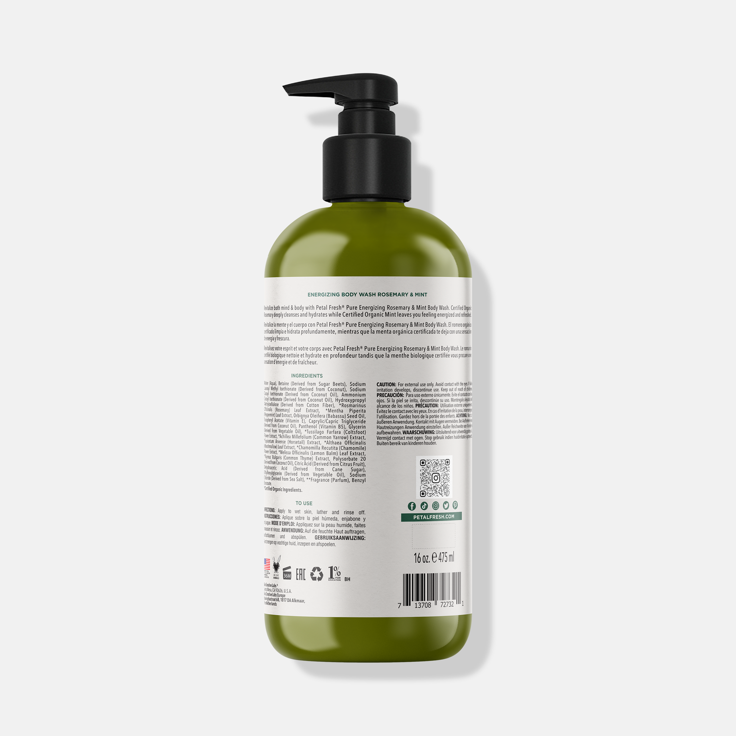 Energizing Rosemary & Mint Body Wash