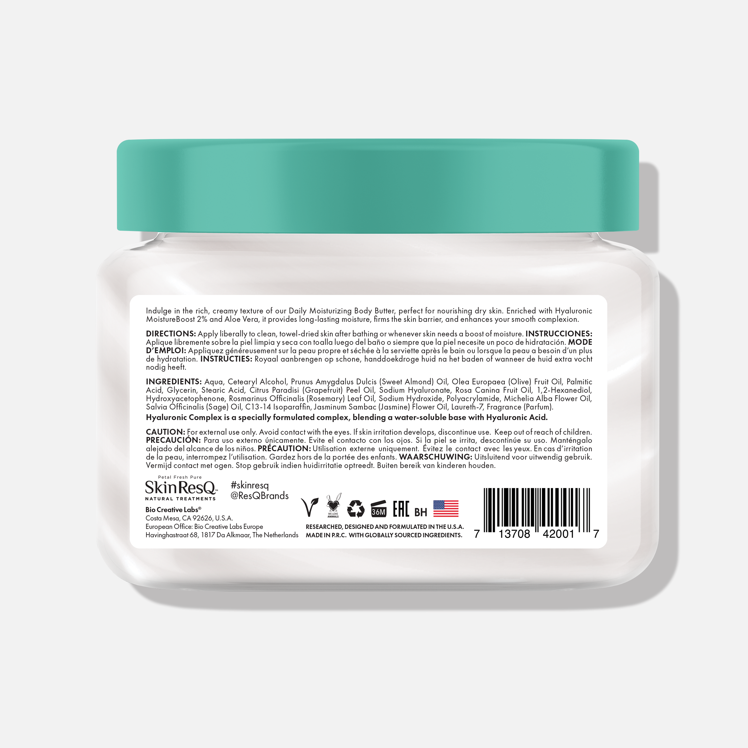 Skin ResQ Daily Moisturizing Body Butter, 16oz