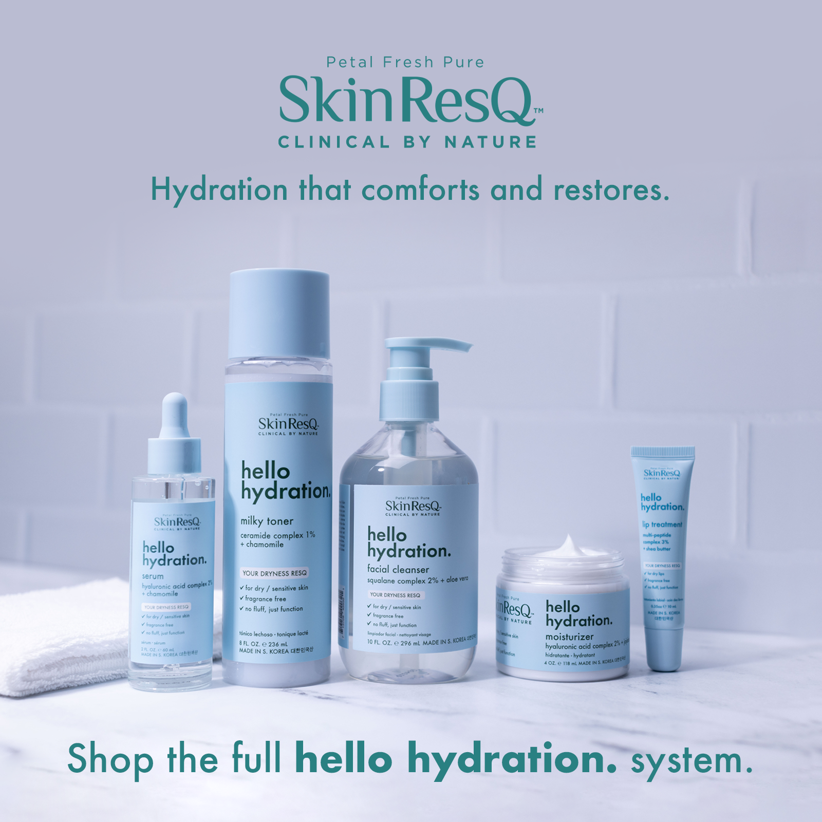 Skin ResQ Hello Hydration Facial Moisturizer, 4oz