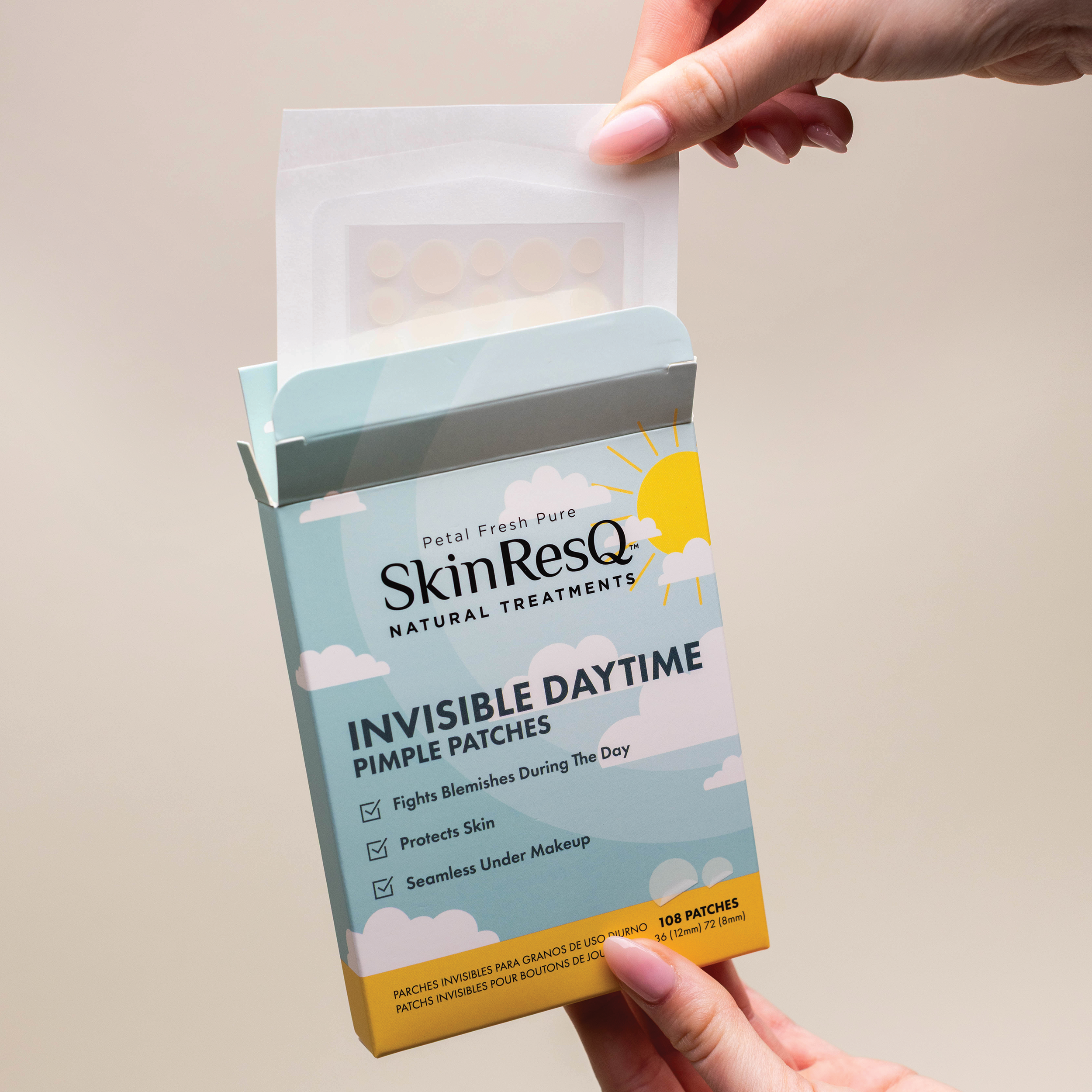 Skin ResQ Invisible Daytime Pimple Patches – Jumbo Pack (108 Count)