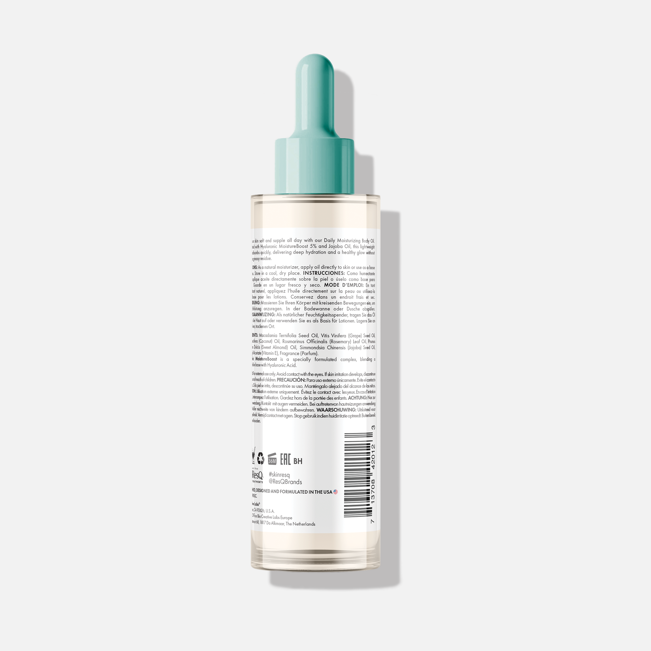 Skin ResQ Daily Moisturizing Body Oil, 8oz