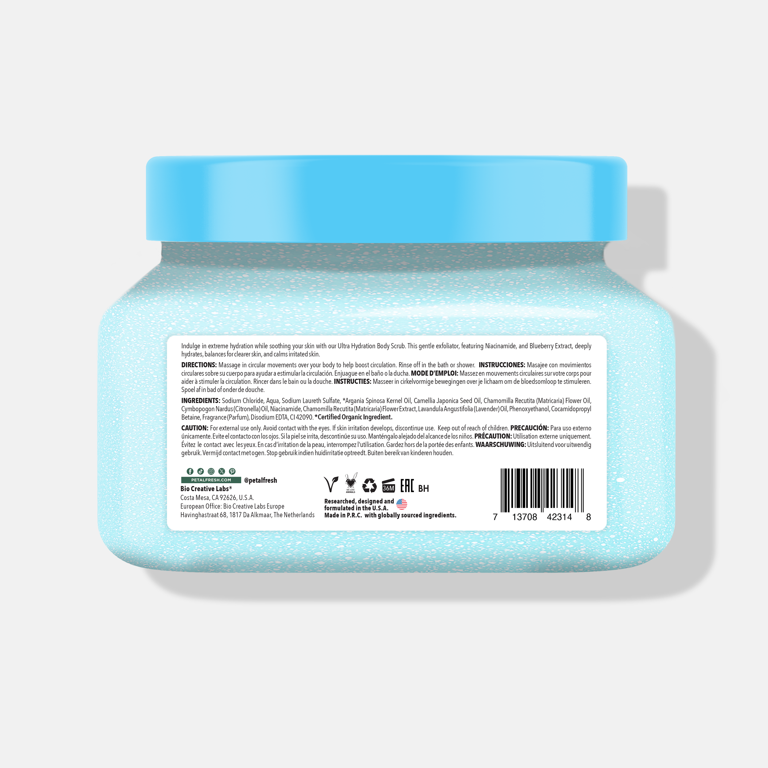 Ultra Hydration Blueberry Sorbet Body Scrub, 16oz