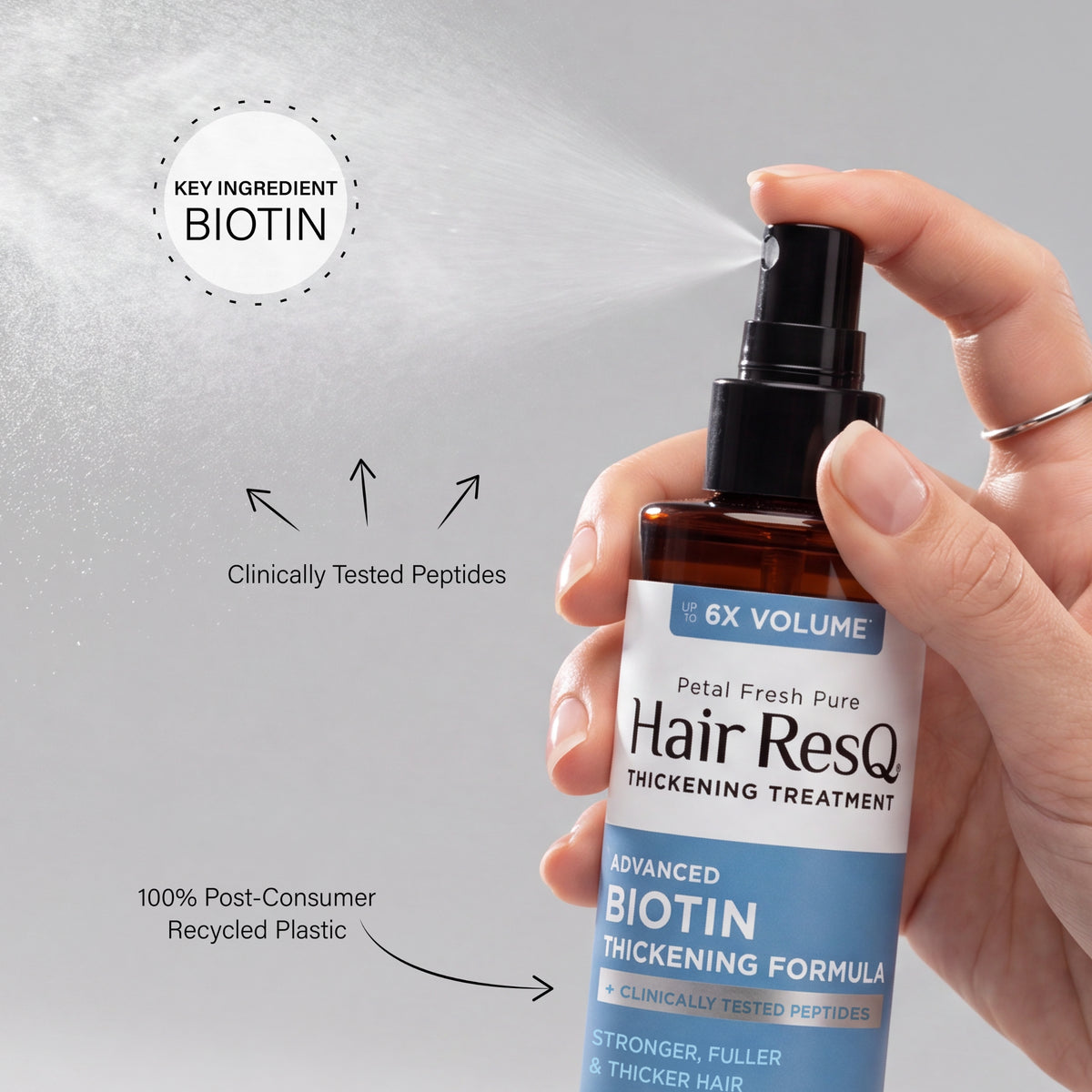 Petal Fresh Pure Hair ResQ Thickening Advanced Biotin Volumizing Pro-Growth Spray