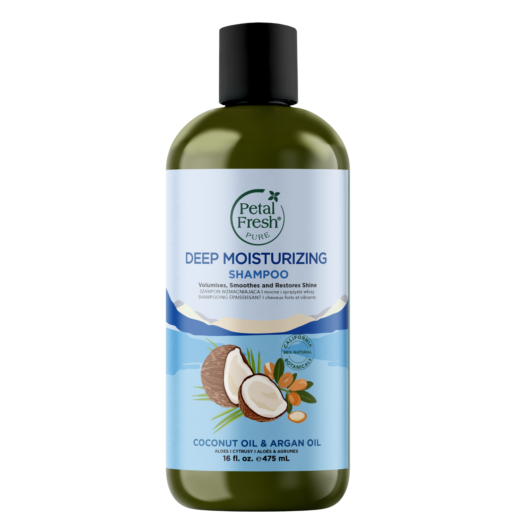 Deep Moisturizing Shampoo with Coconut & Argan Oil – Petal Fresh