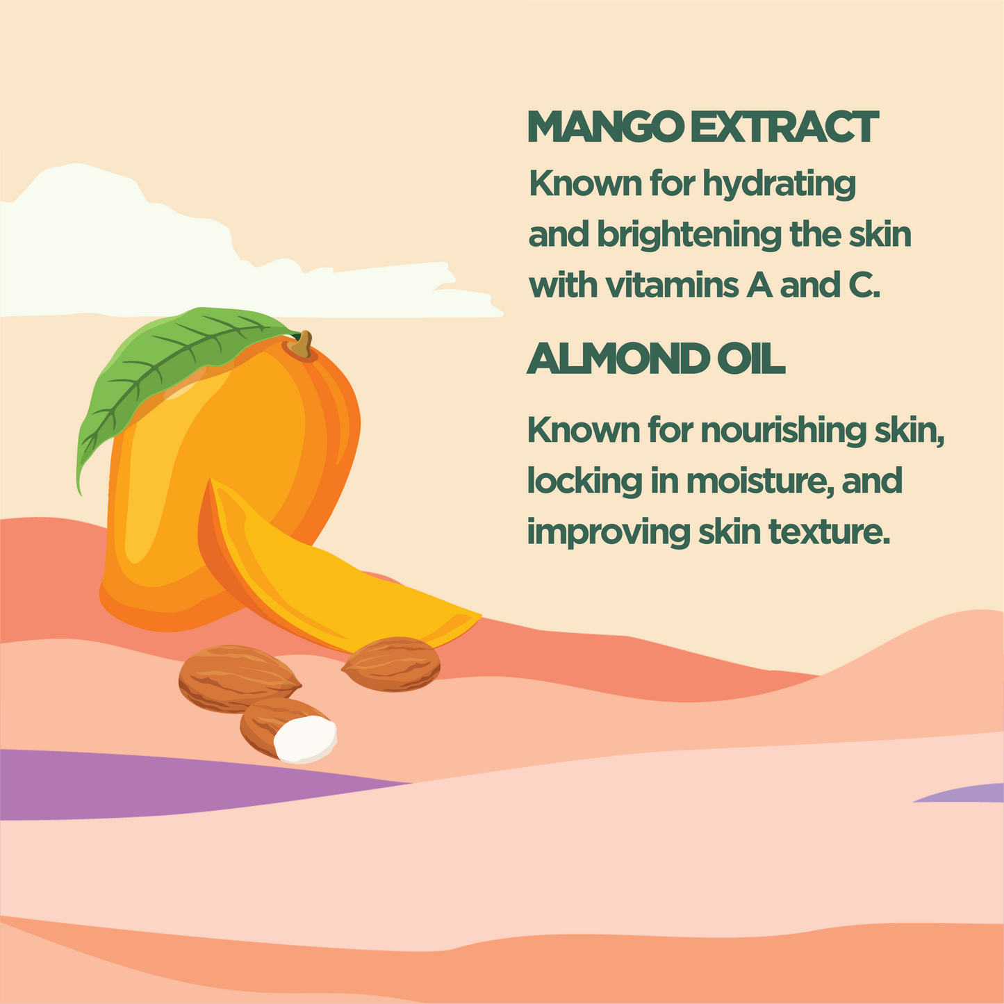 Brightening Body Scrub with Mango & Almond Oil