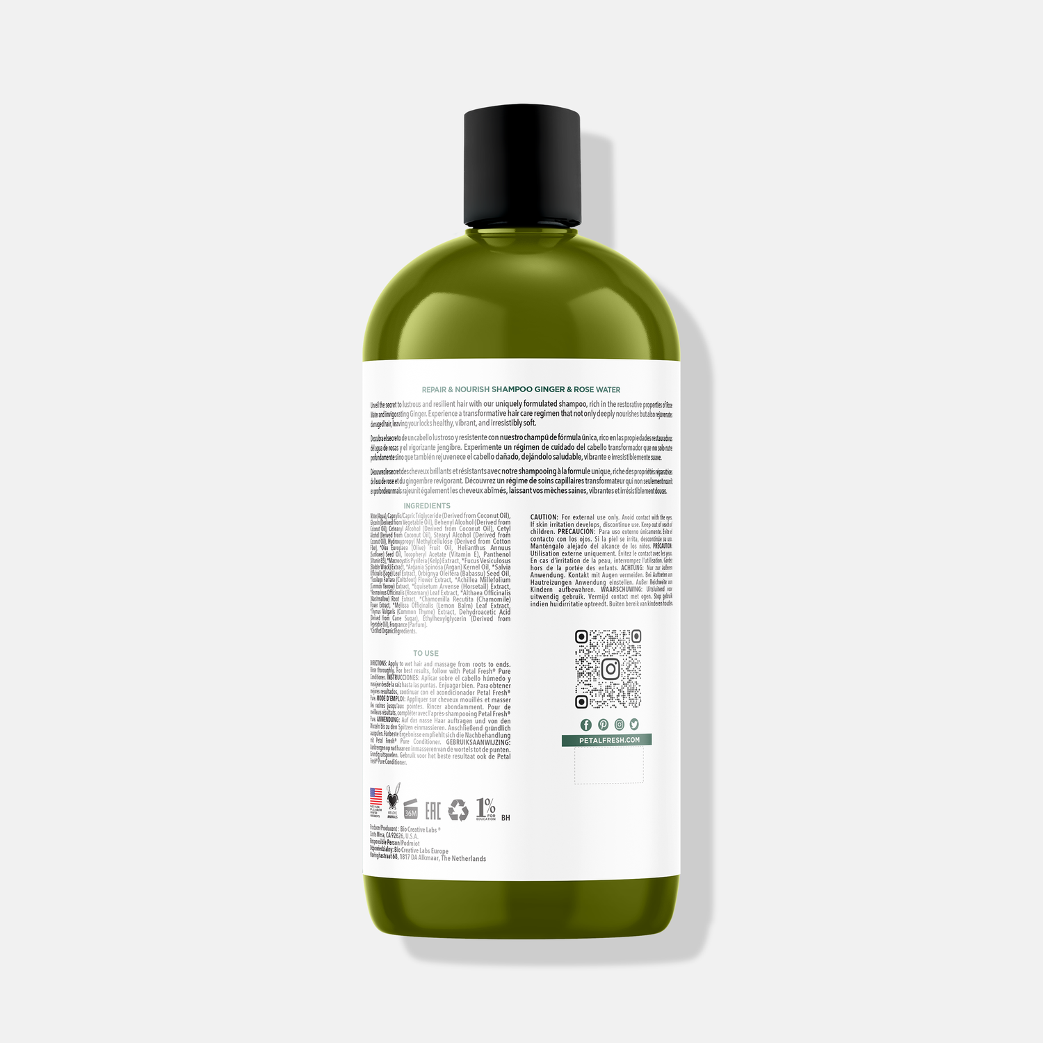Repair &amp; Nourish Shampoo with Ginger and Rose Water