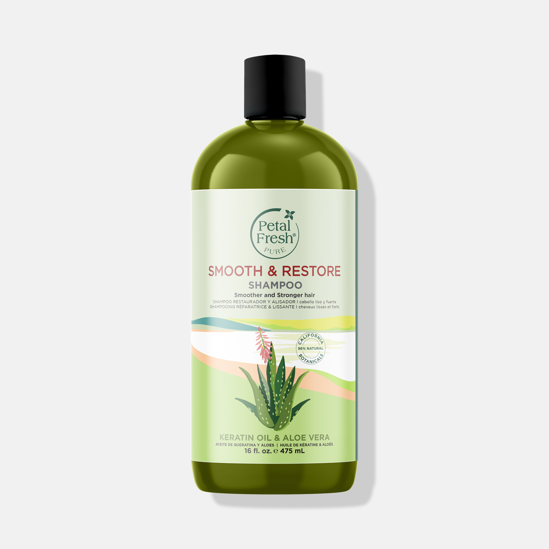 Smooth & Restore Shampoo with Keratin and Aloe Vera – Petal Fresh