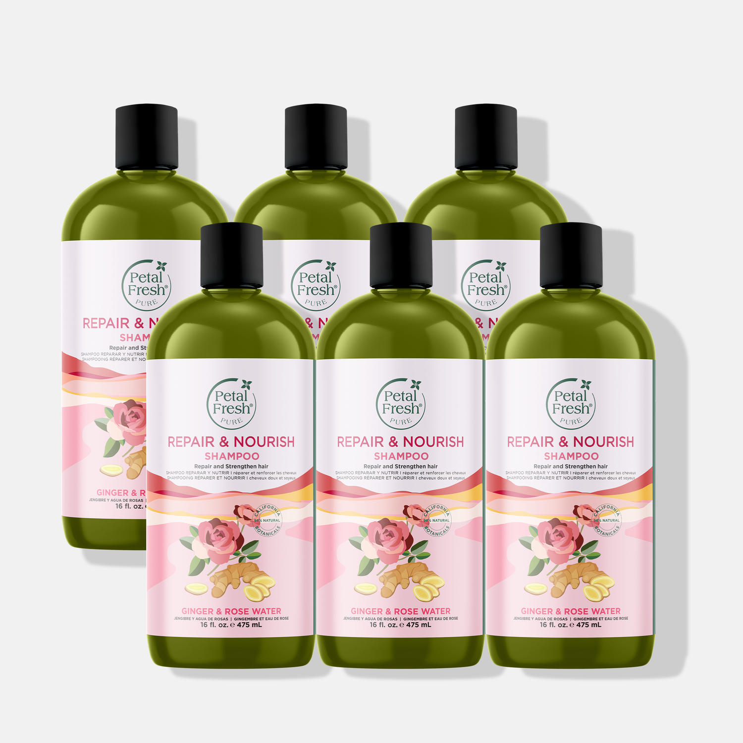 Repair &amp; Nourish Shampoo with Ginger and Rose Water