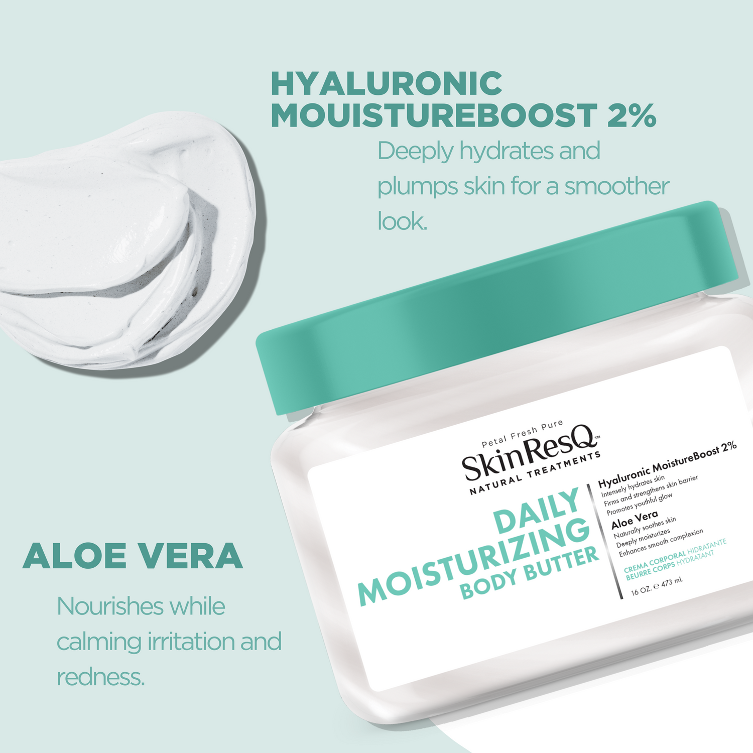 Skin ResQ Daily Moisturizing Body Butter, 16oz