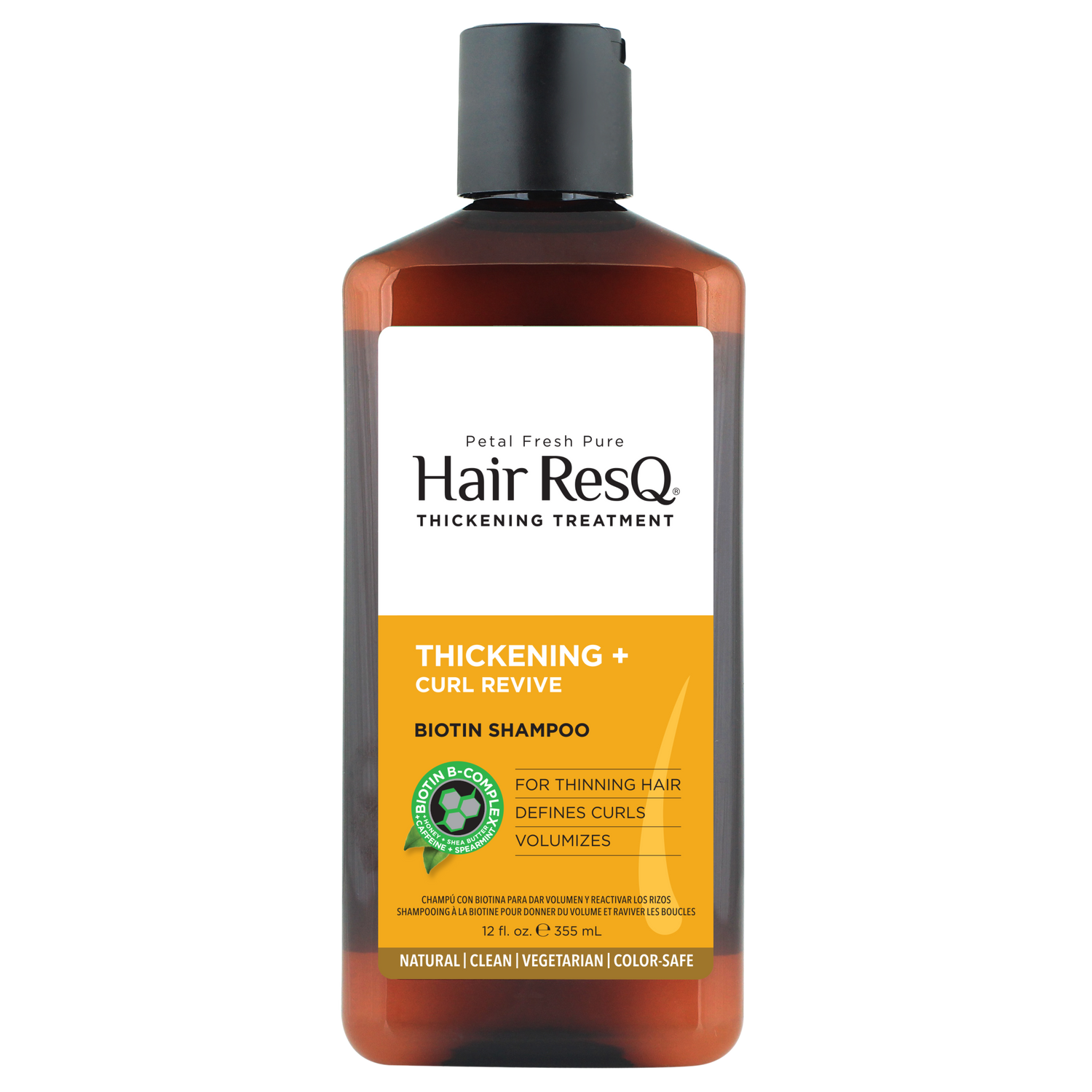 Hair ResQ Thickening Treatment Curl Revive Shampoo with Biotin