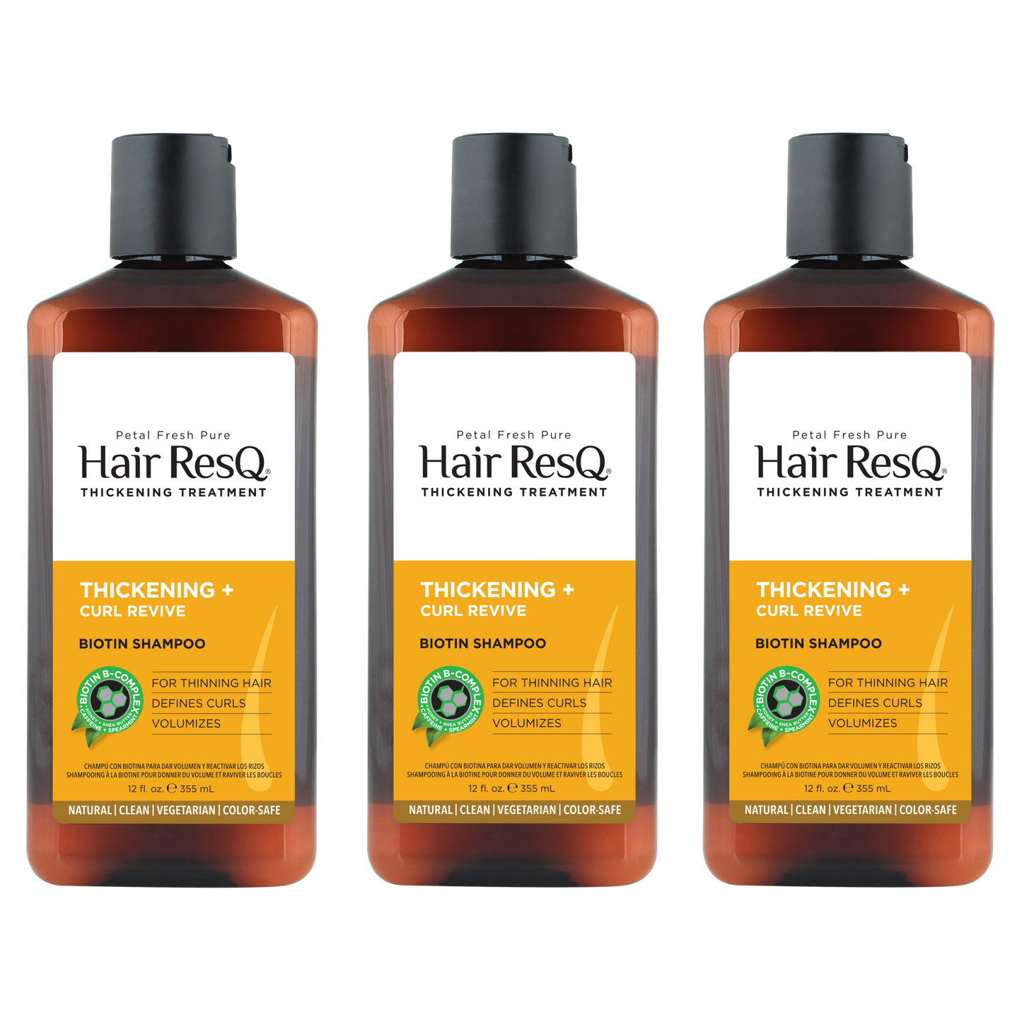 Hair ResQ Thickening Treatment Curl Revive Shampoo with Biotin