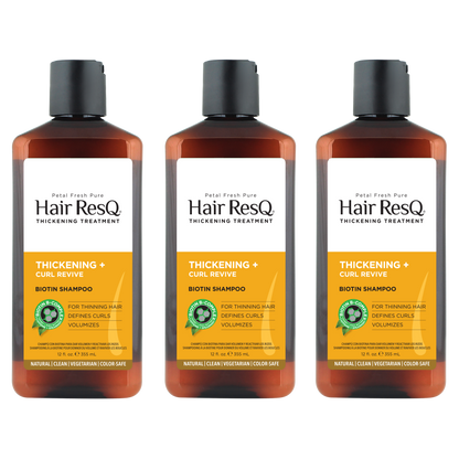 Hair ResQ Thickening Treatment Curl Revive Shampoo with Biotin