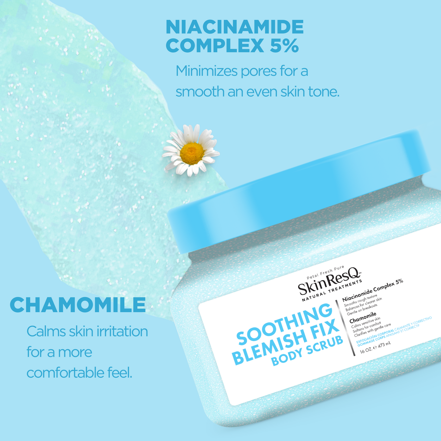 Skin ResQ Soothing Blemish Fix Body Scrub, 16oz