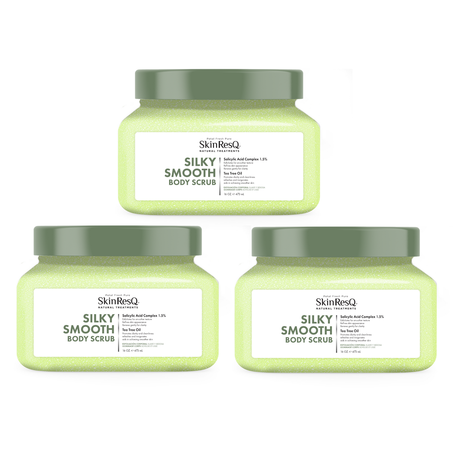 Skin ResQ Silky Smooth Body Scrub, 16oz