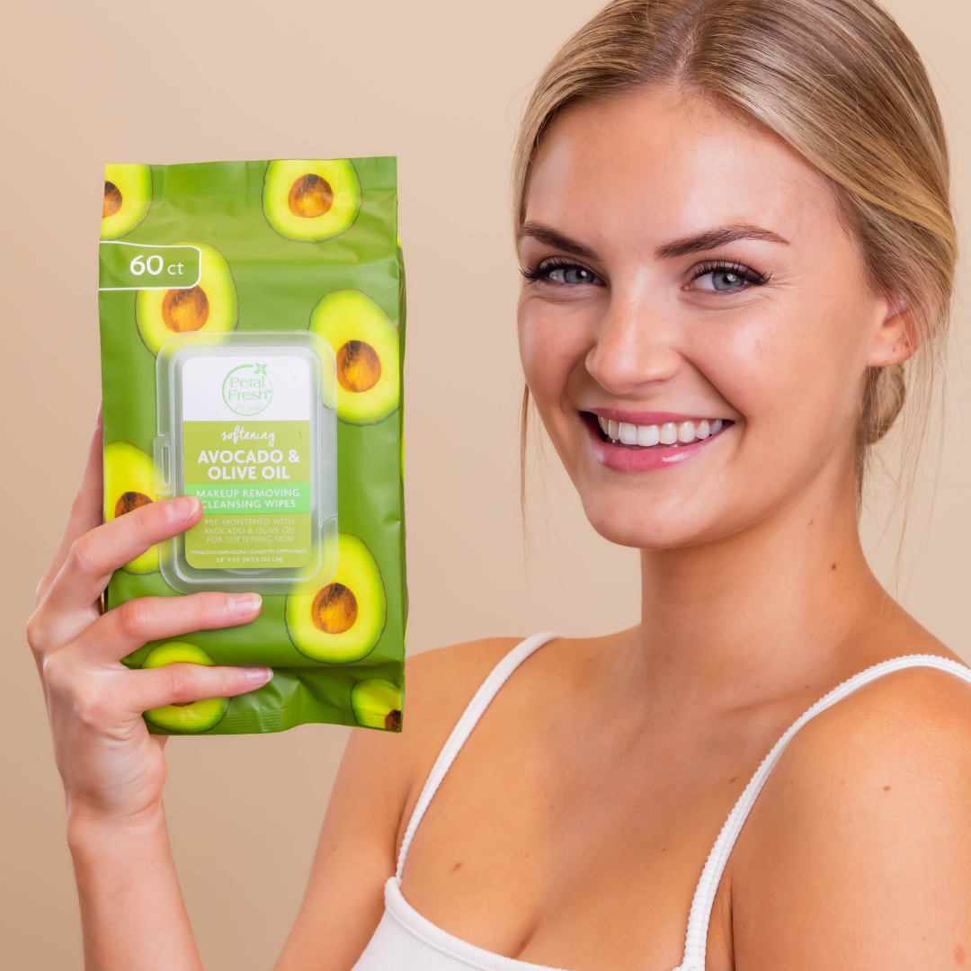 Softening Avocado & Olive Oil Makeup Removing Cleansing Wipes