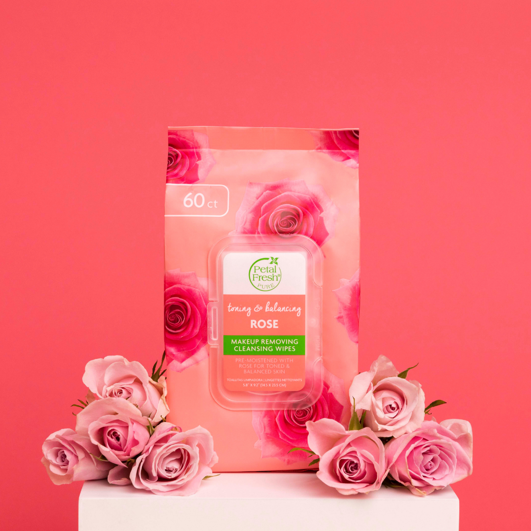 Toning &amp; Balancing Rose Makeup Removing Cleansing Wipes