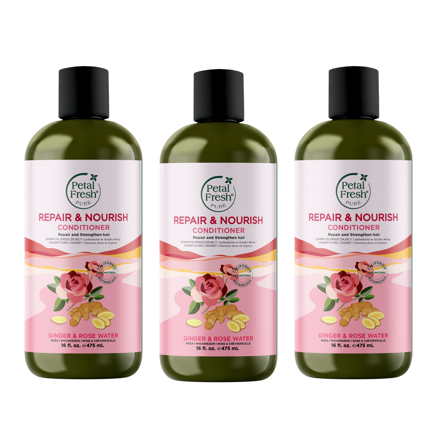 Repair & Nourish Conditioner with Ginger and Rose Water