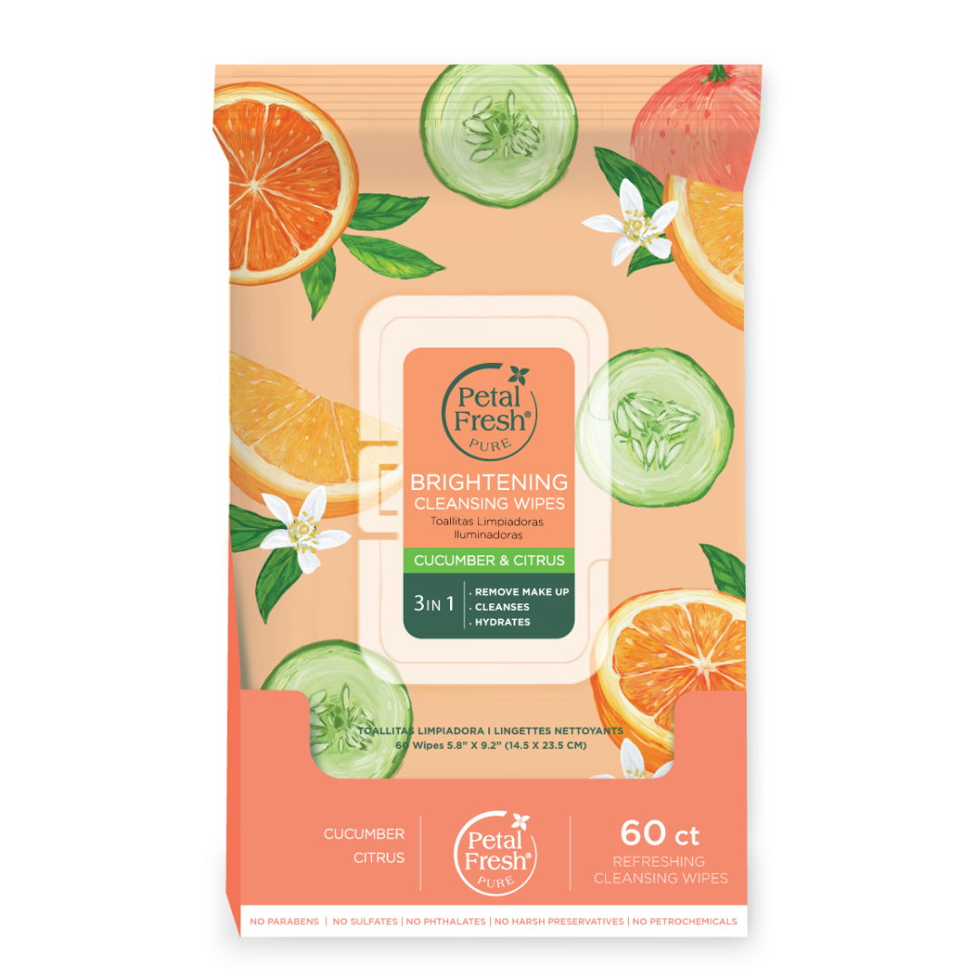 Brightening Cucumber &amp; Citrus Makeup Removing Cleansing Wipes