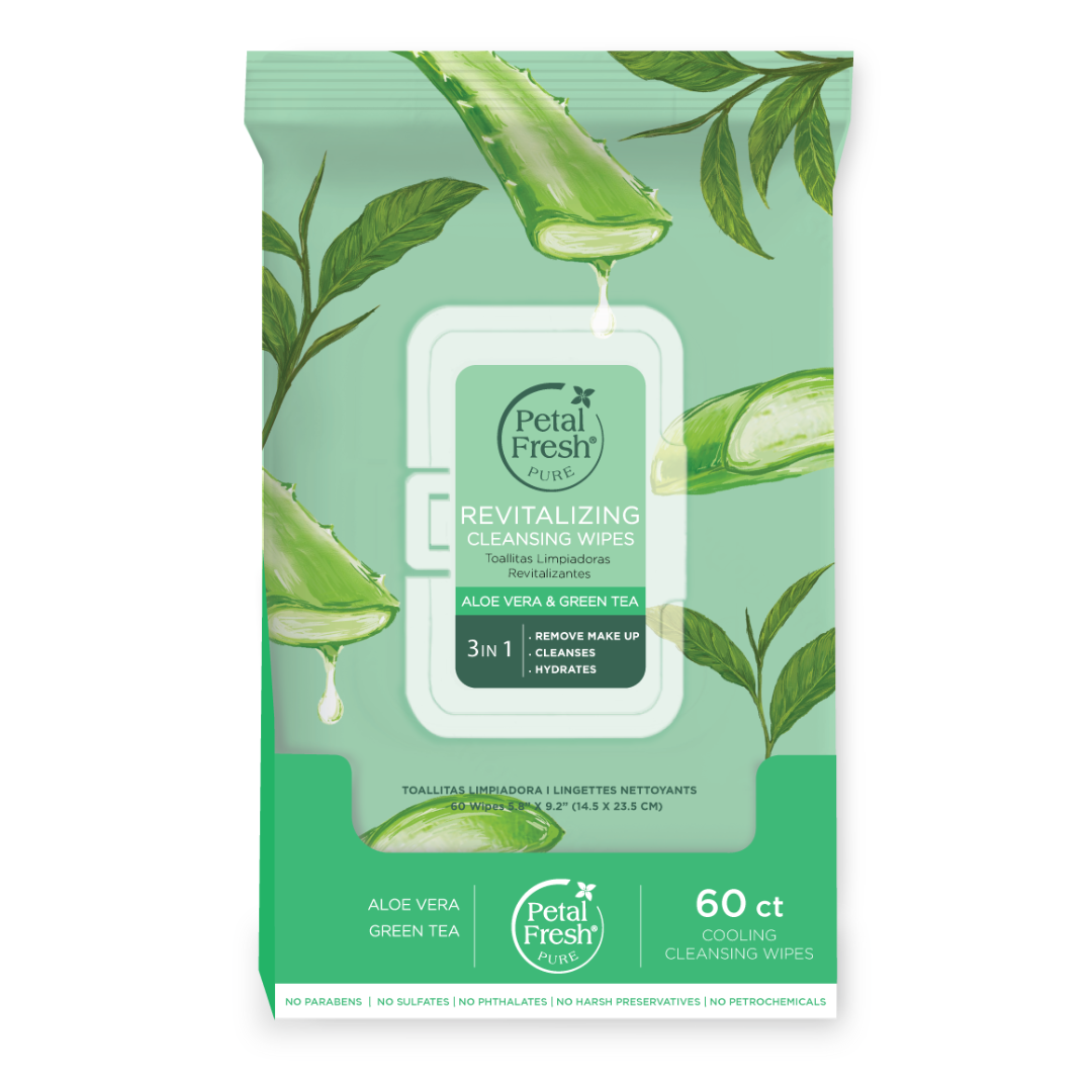 Revitalizing Aloe Vera & Green Tea Makeup Removing Cleansing Wipes